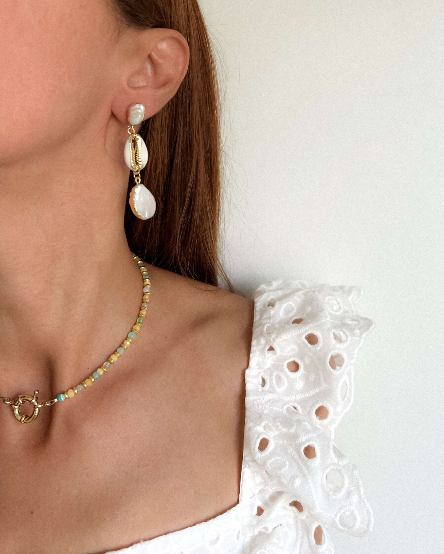 cercei perfecti pentru vara perle naturale love and stars jewels
