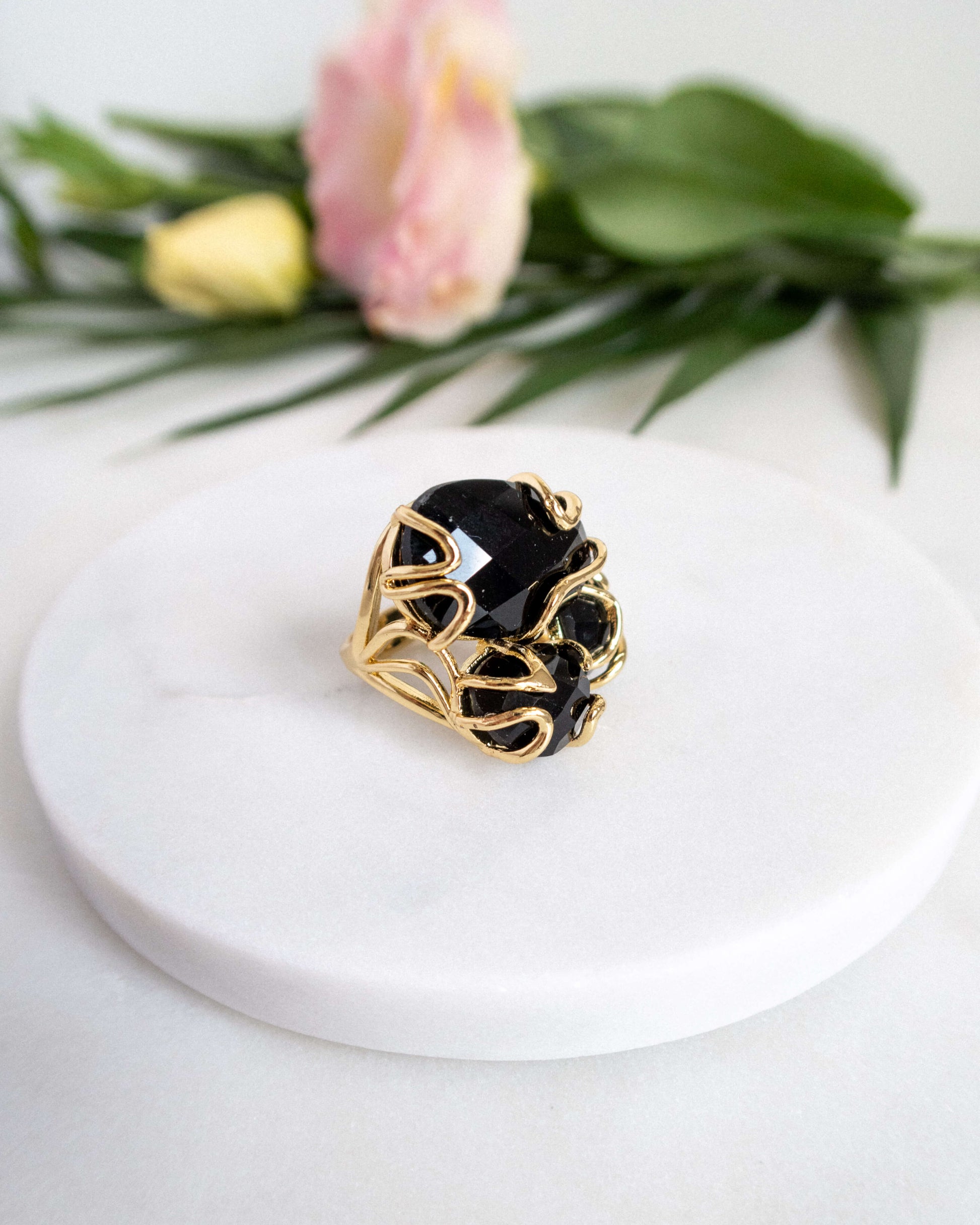 Inel reglabil onix toamna 2023 Love and Stars Jewels