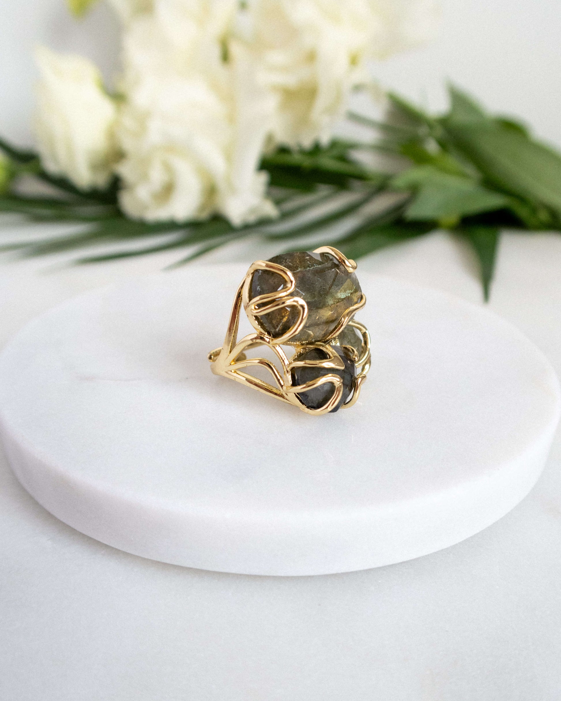 Inel reglabil labradorit toamna 2023 Love and Stars Jewels