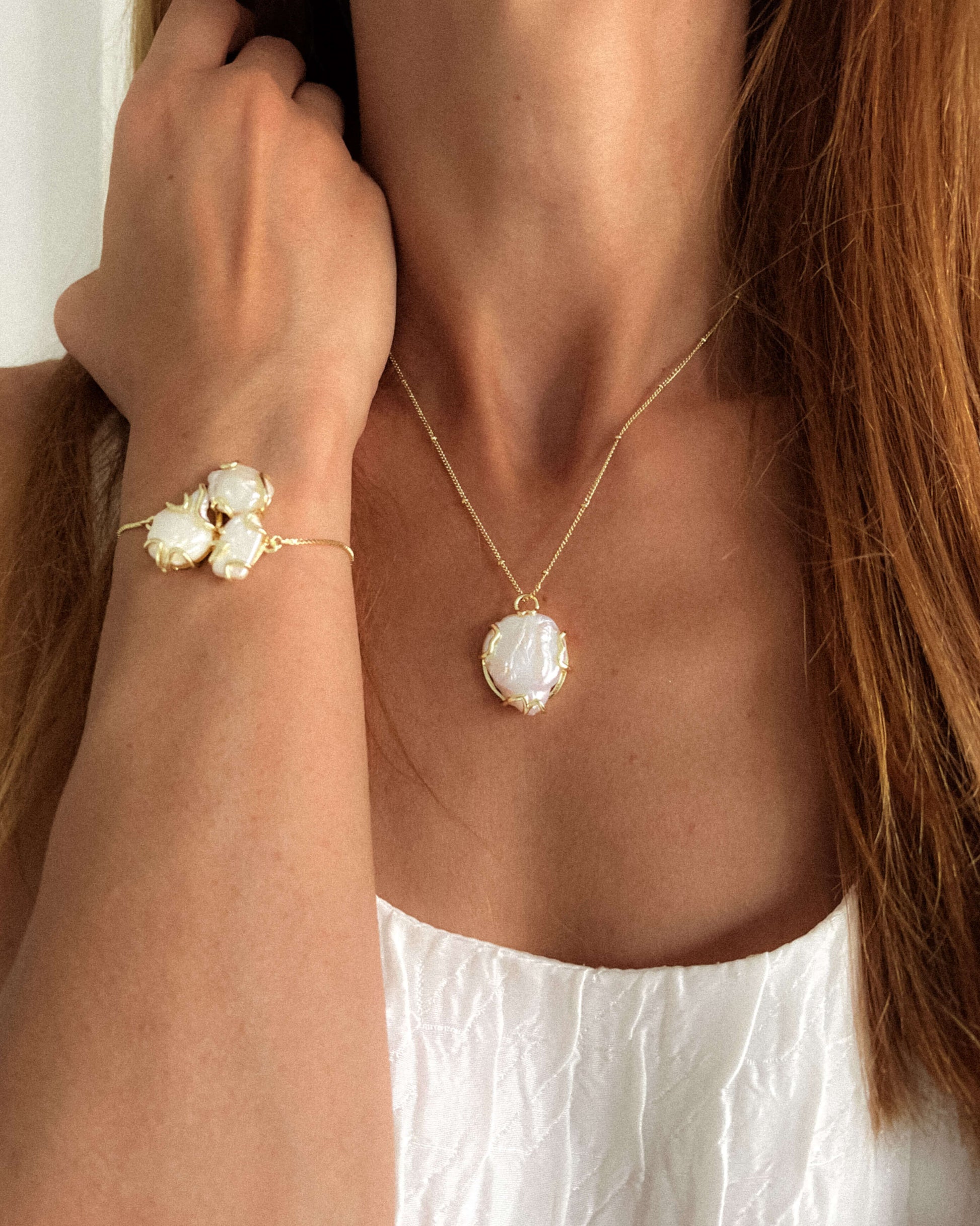 Set bijuterii perle naturale bijuterii frumoase cadou mama cadou iubita Love and Stars Jewels