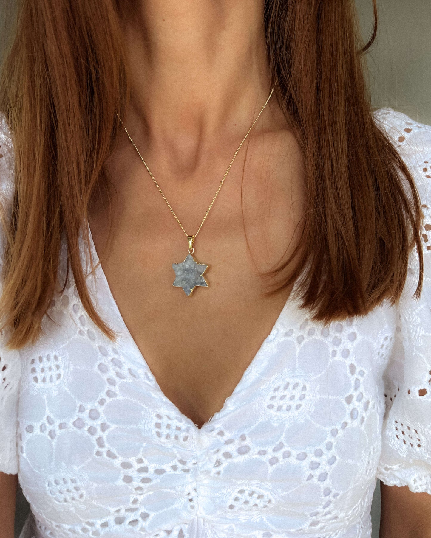 pandant stea in 6 colturi steaua lui david love and stars jewels