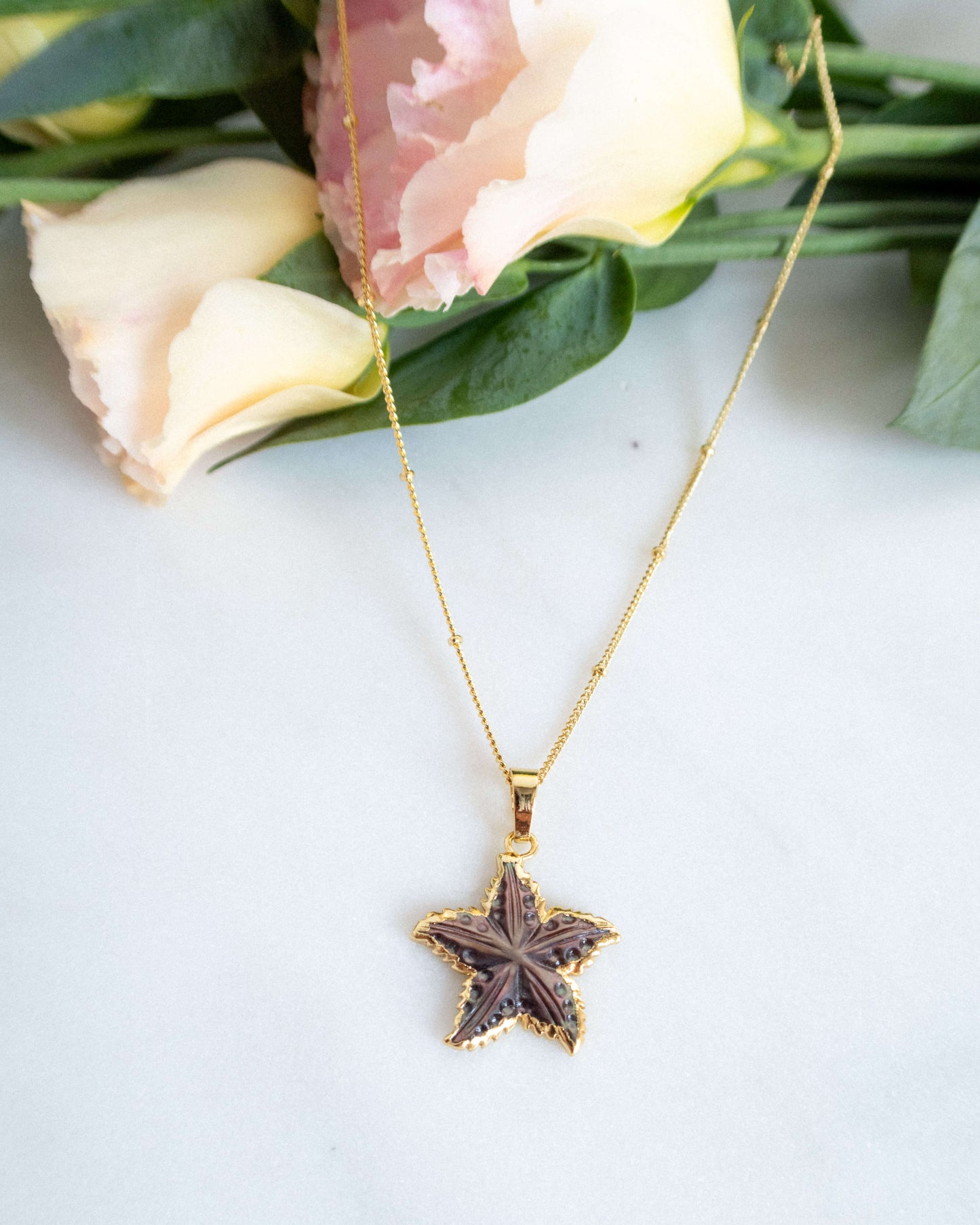 Colier stea sidef de scoica toamna 2023 love and stars jewels