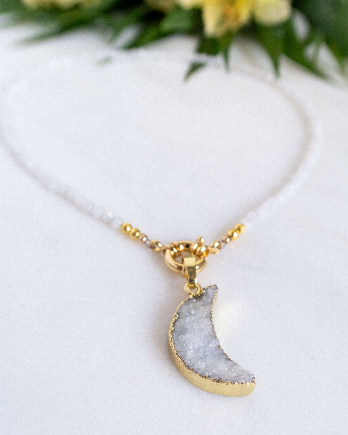 Colier din piatra lunii Love and Stars Jewels