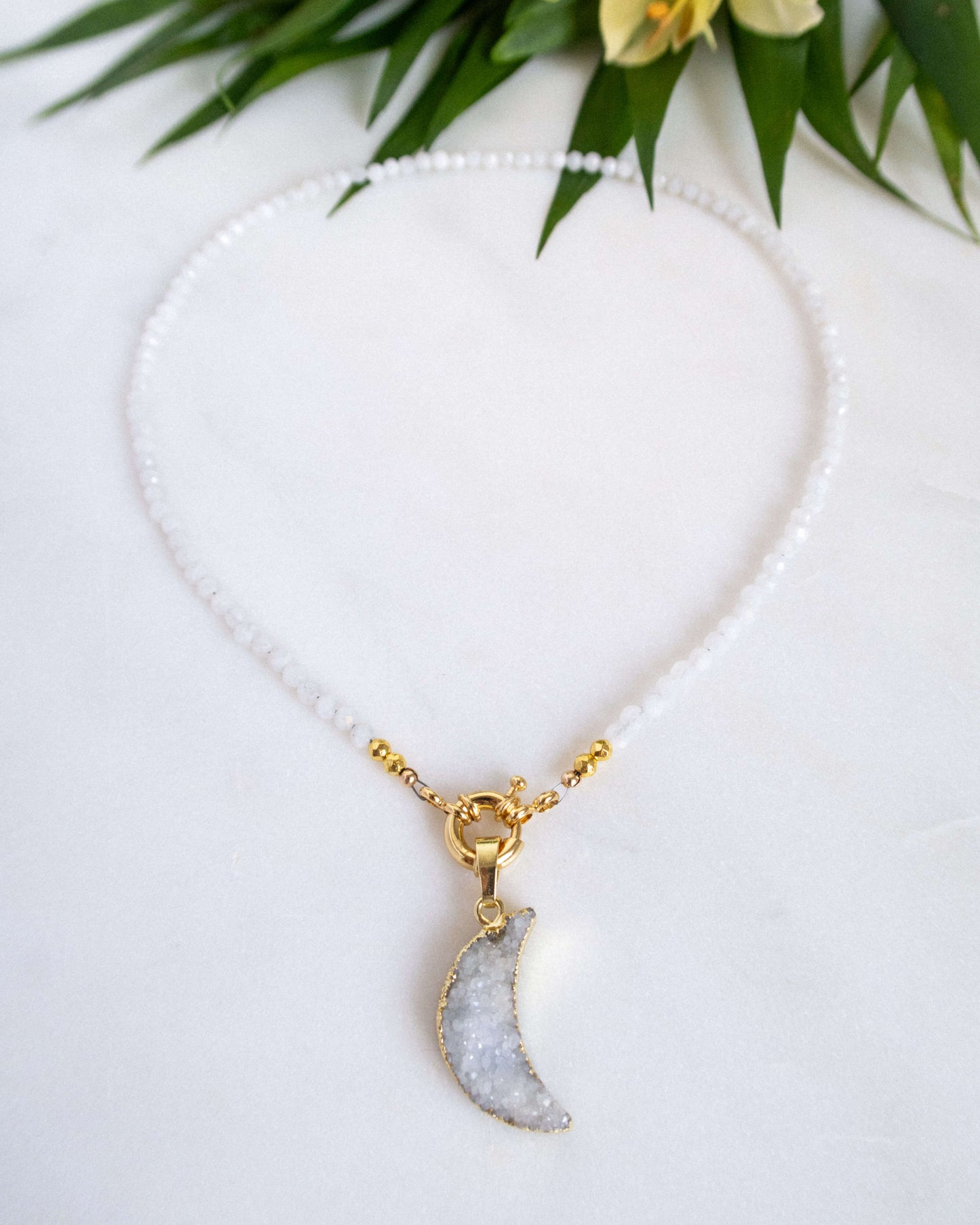 Colier din piatra lunii Love and Stars Jewels