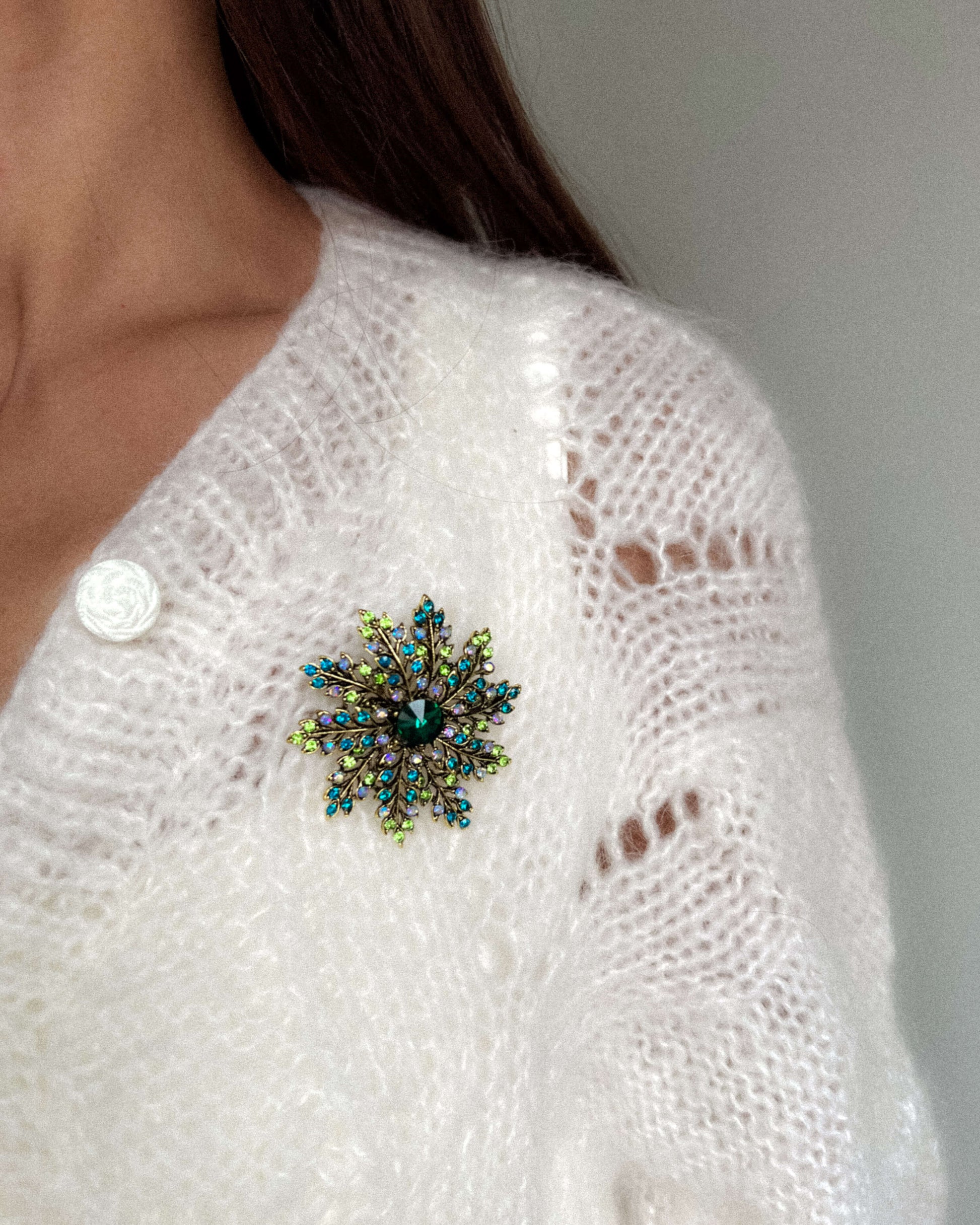 brosa cadou pentru craciun love and stars jewels