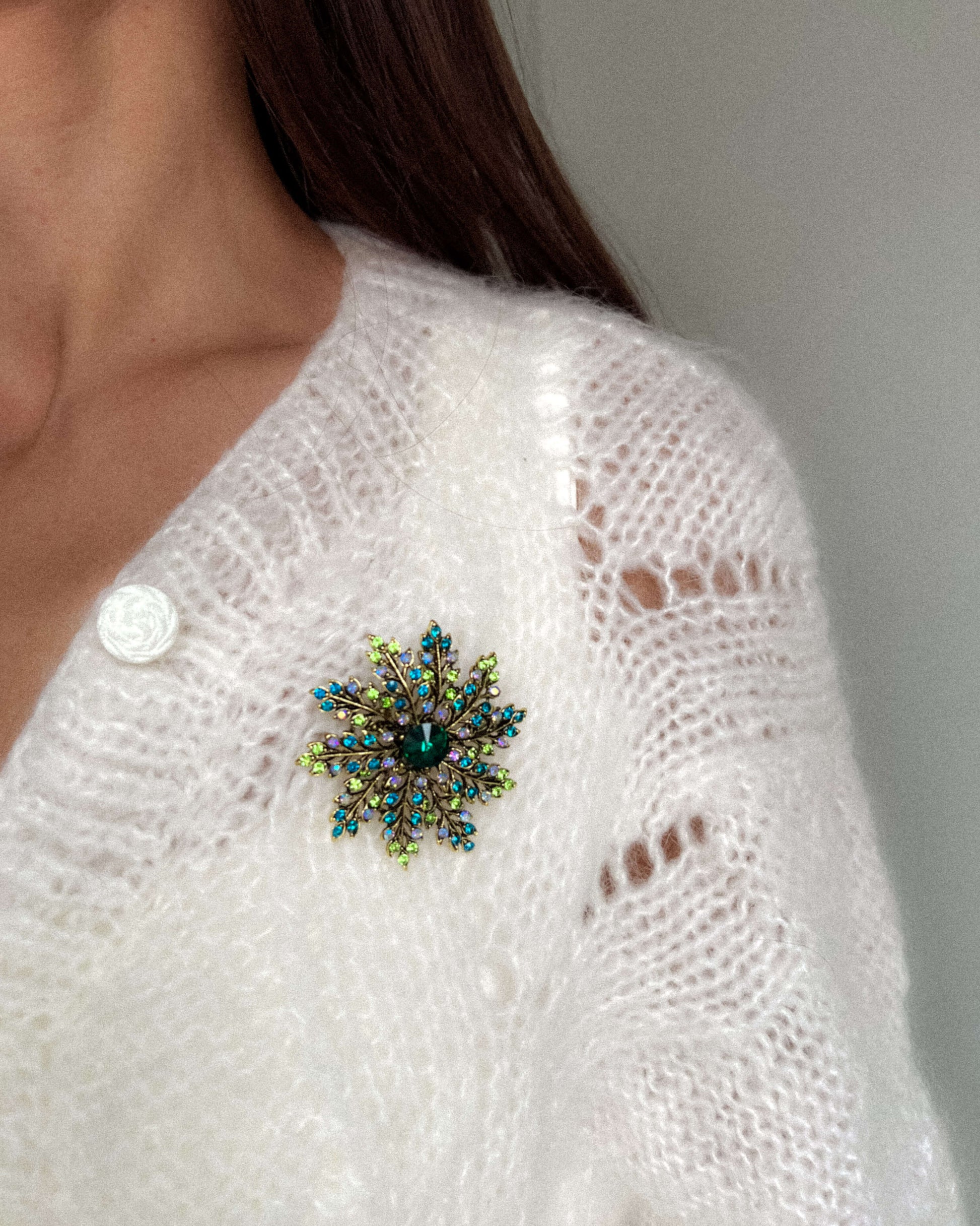 brosa cadou pentru craciun love and stars jewels