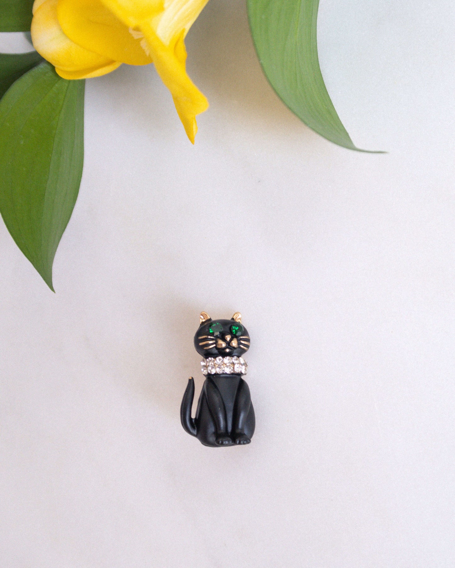 Brosa pisica cadou martisor Love and stars Jewels