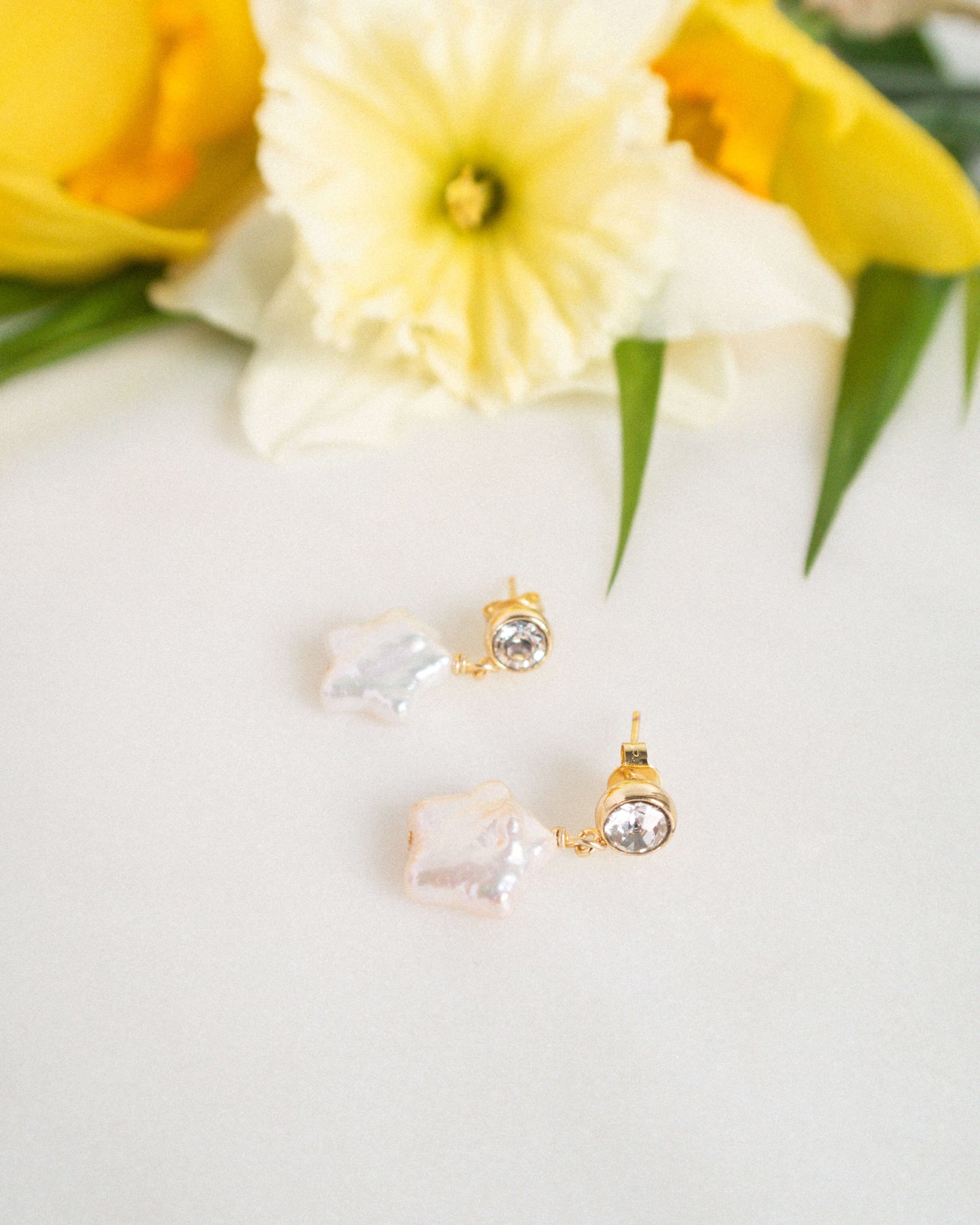 cercei mici usori perle naturale Love and Stars JEwels