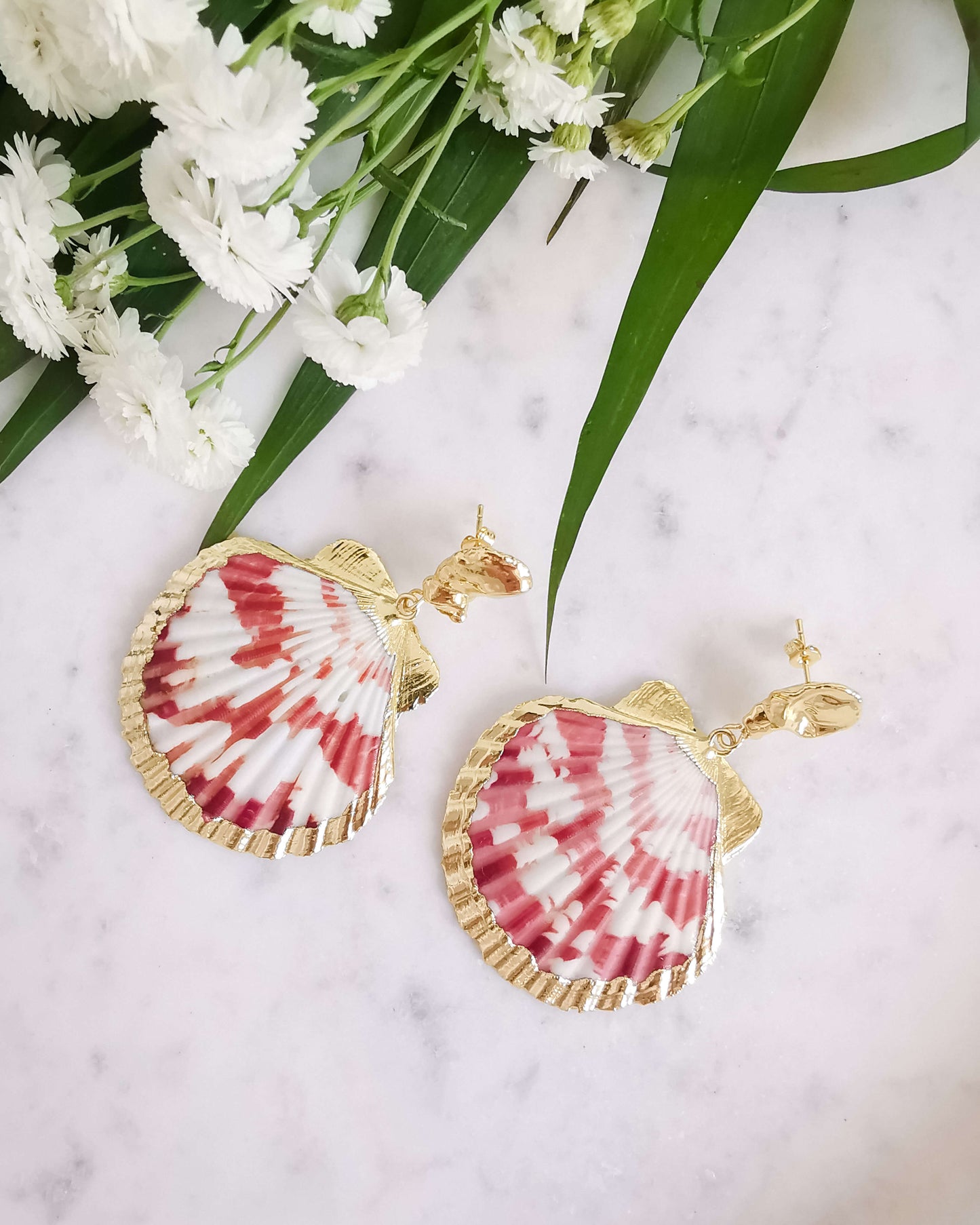 Cercei scoici naturale perla naturala Love and Stars Jewels