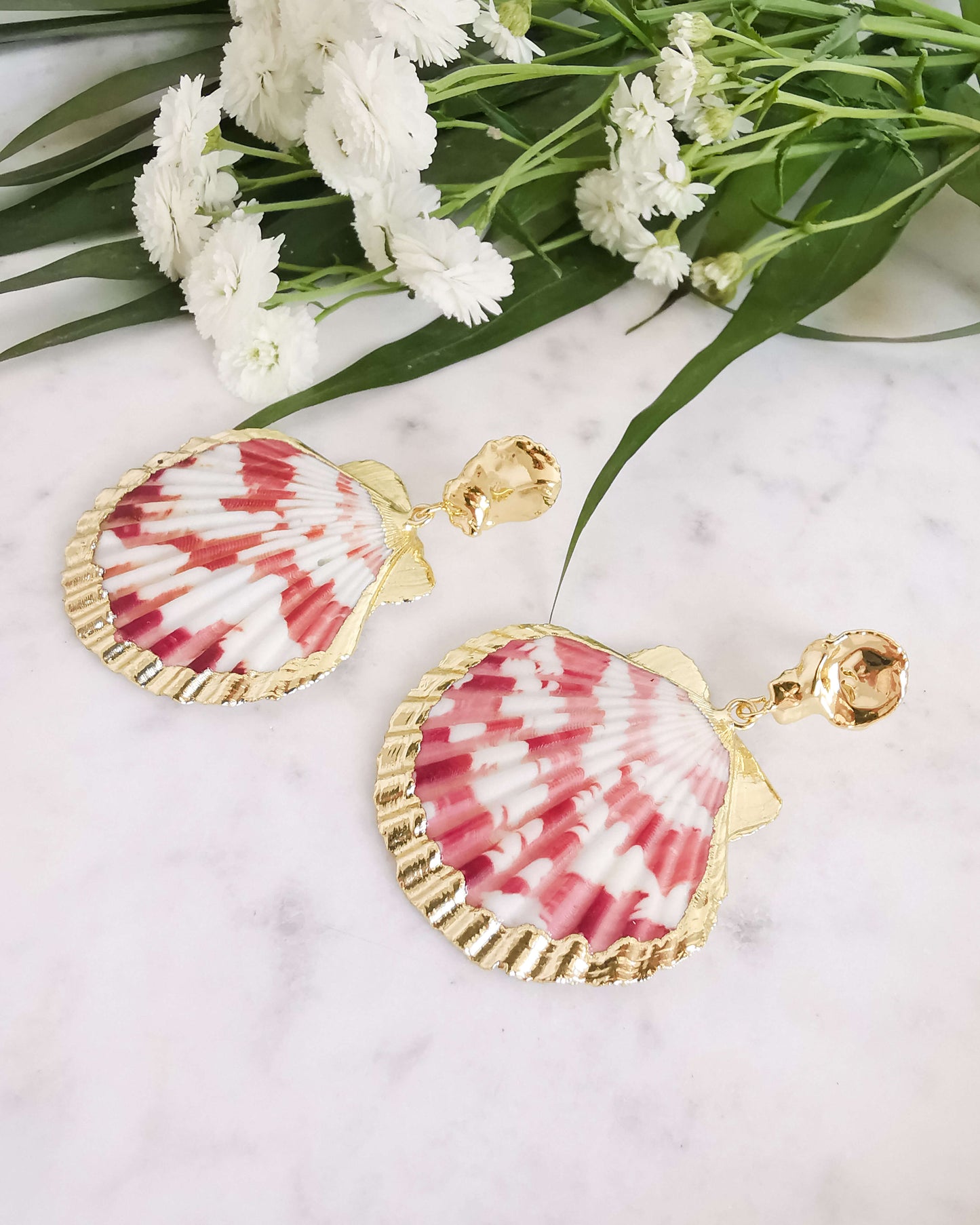 Cercei scoici naturale perla naturala Love and Stars Jewels