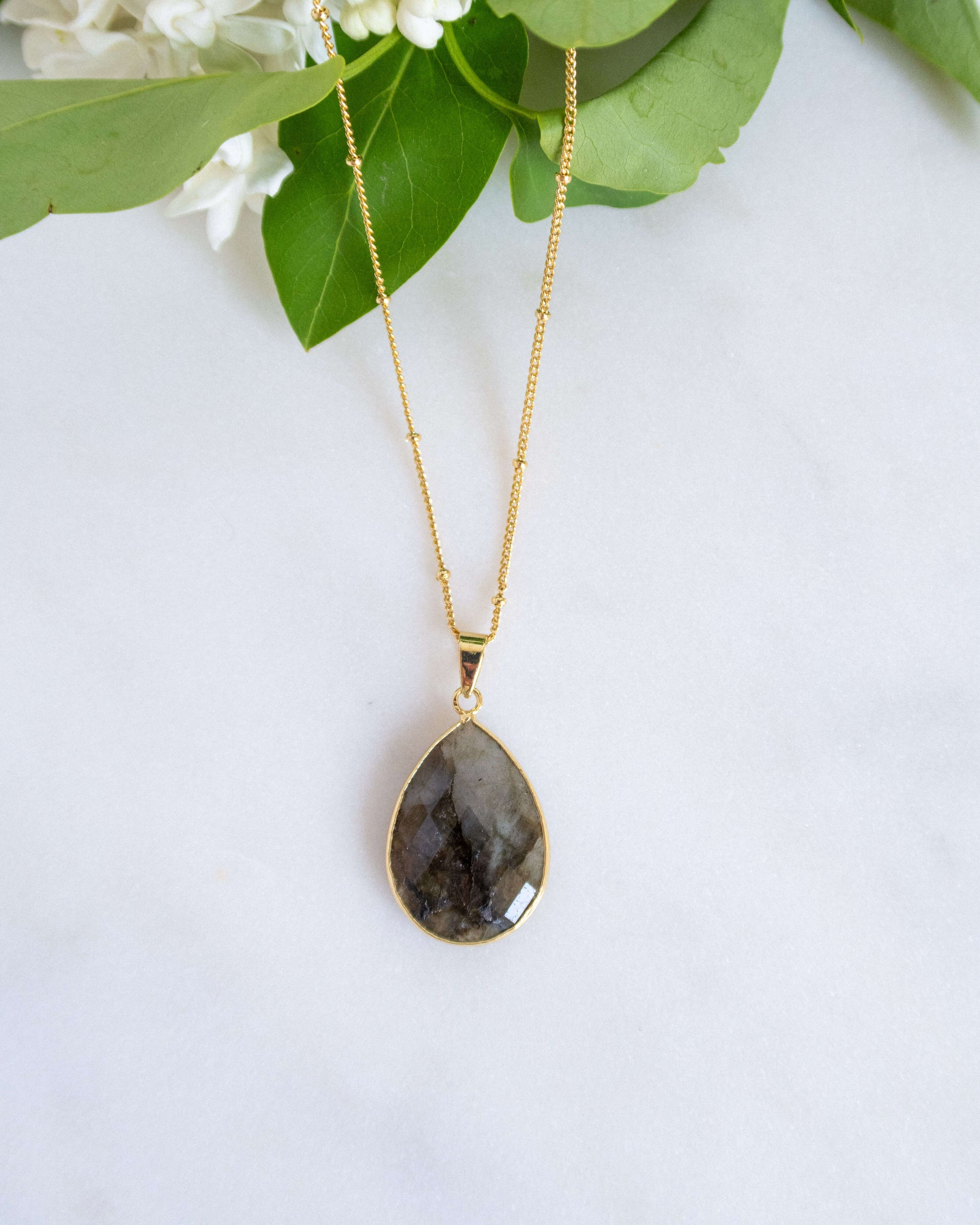 colier pandant labradorit love and stars jewels