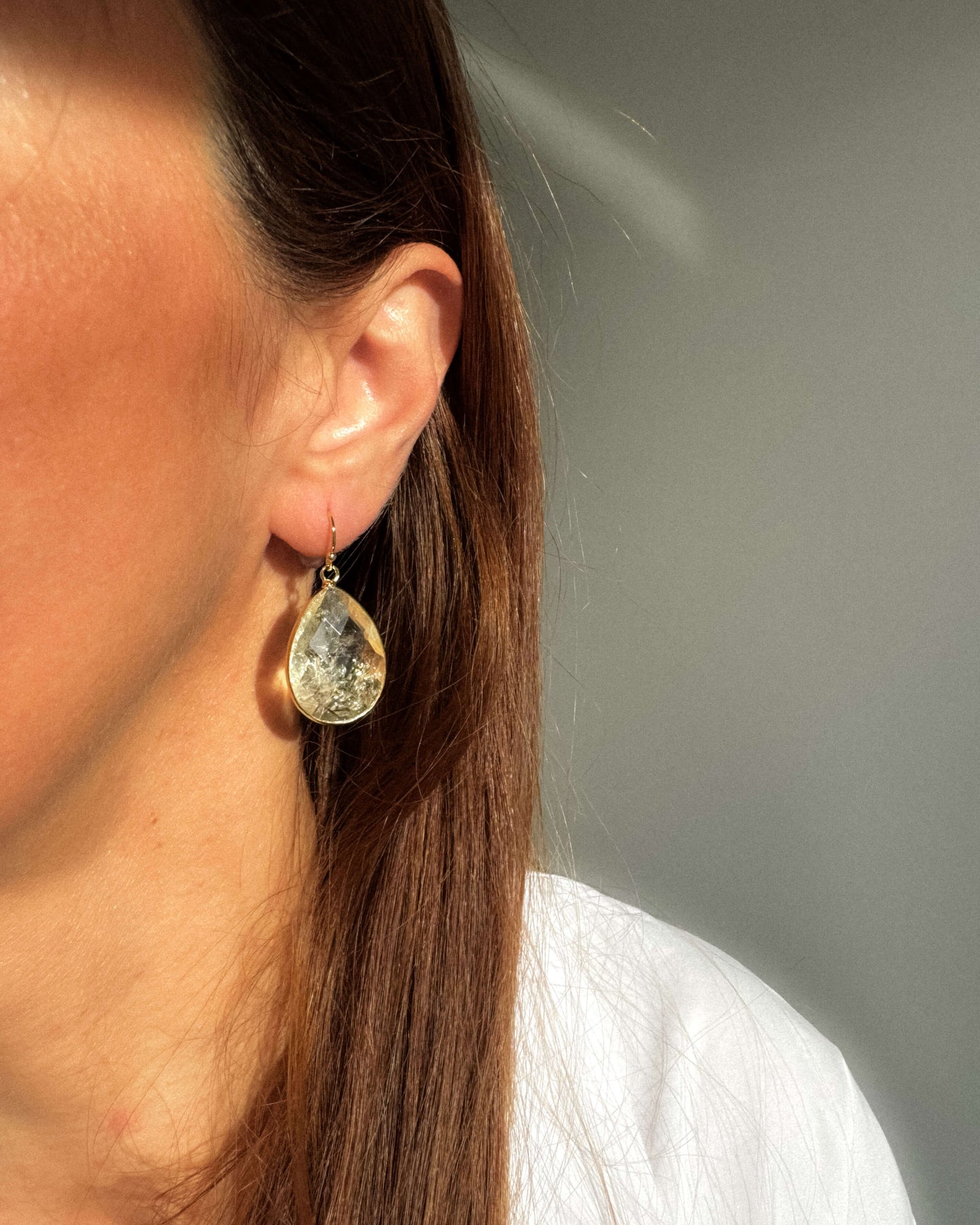 Cercei citrin piatra bogatiei Love and Stars Jewels