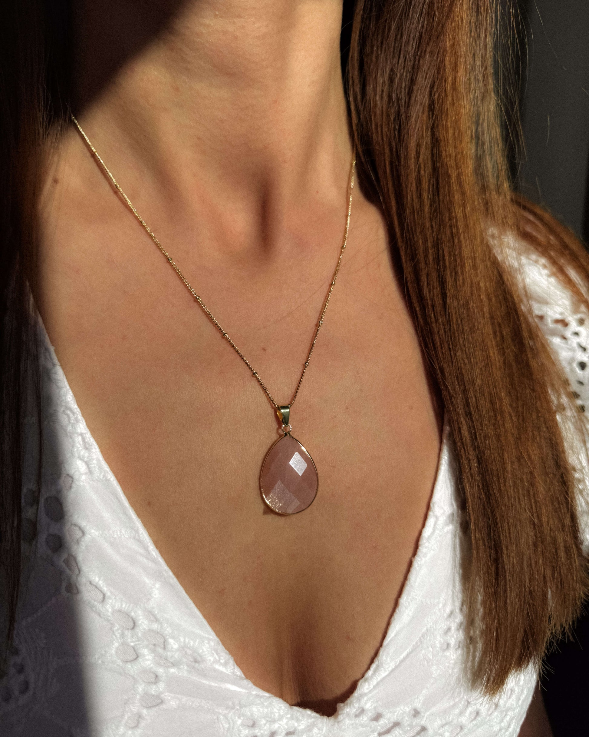 Colier pandant piatra soarelui Love and Stars Jewels