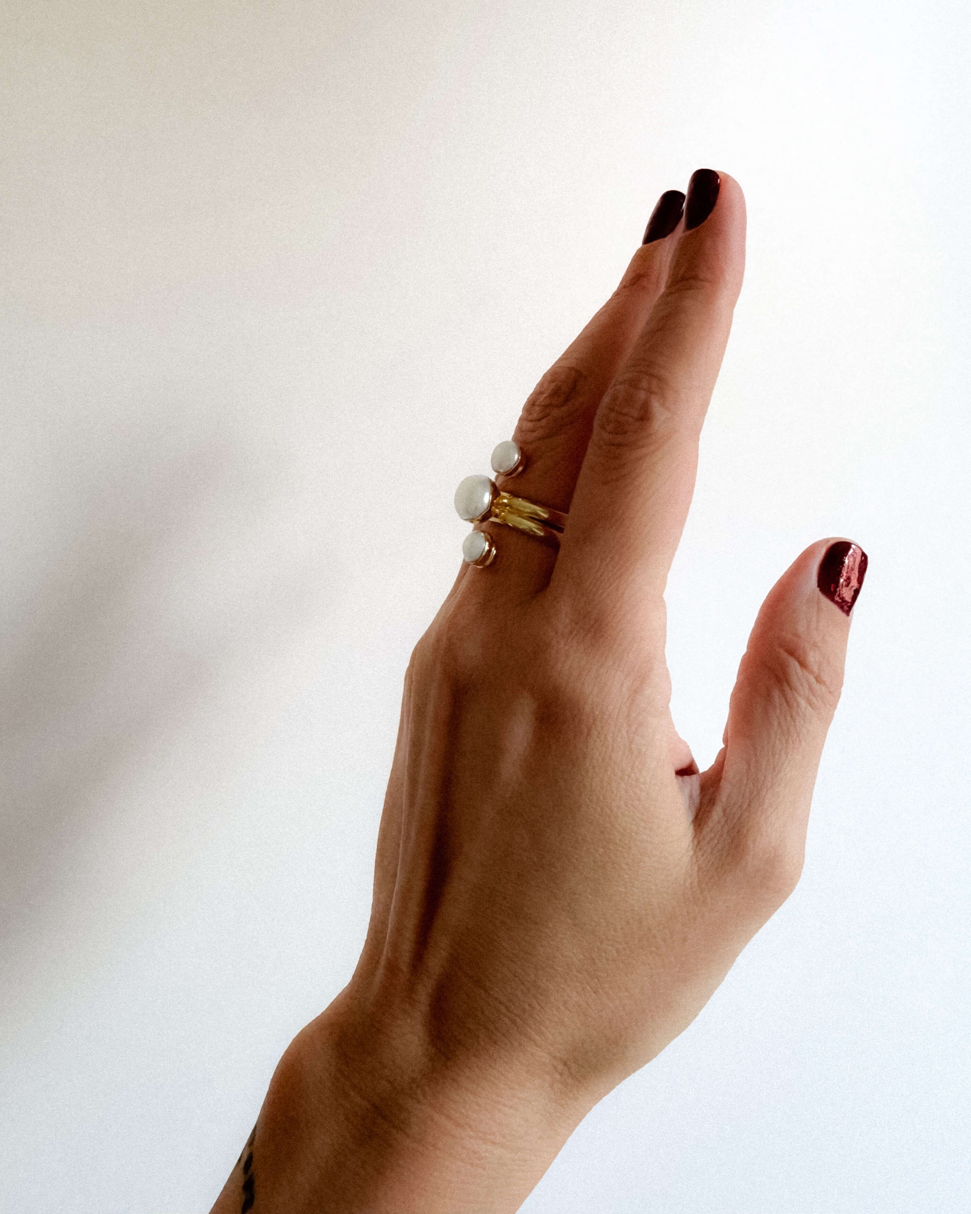 inel reglabil perle naturale love and stars jewels