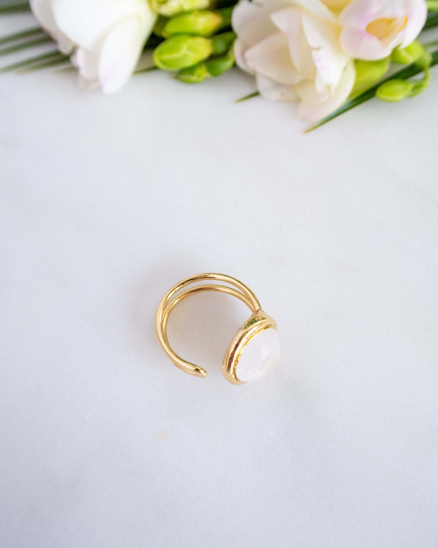inel reglabil piatra lunii love and stars jewels