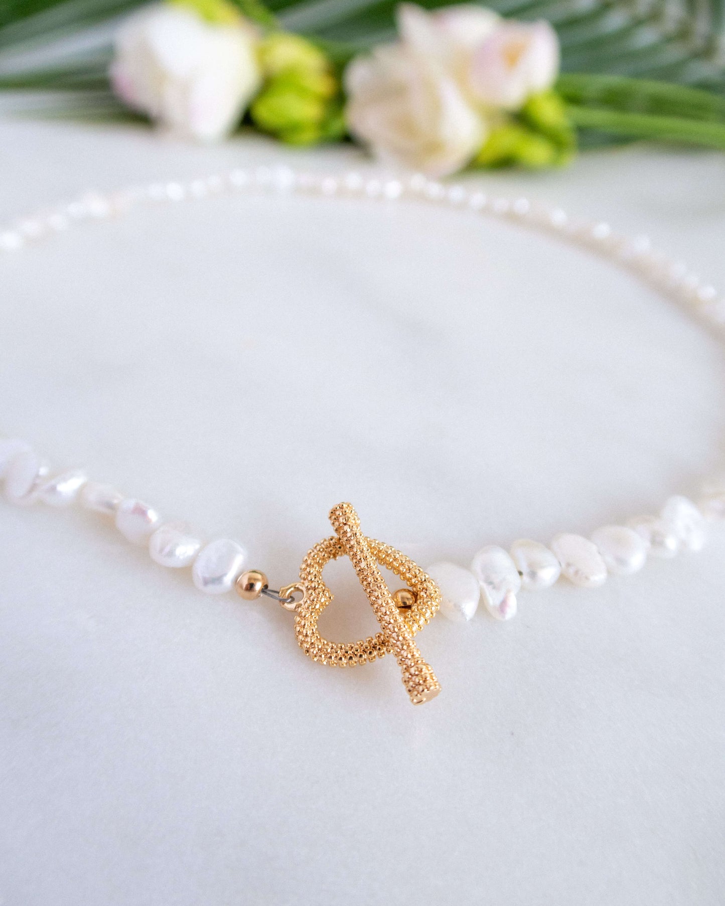 Colier la baza gatului din perle naturale love and stars jewels