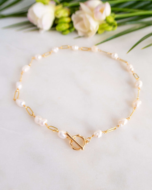 colier lant cu perle naturale love and stars jewels