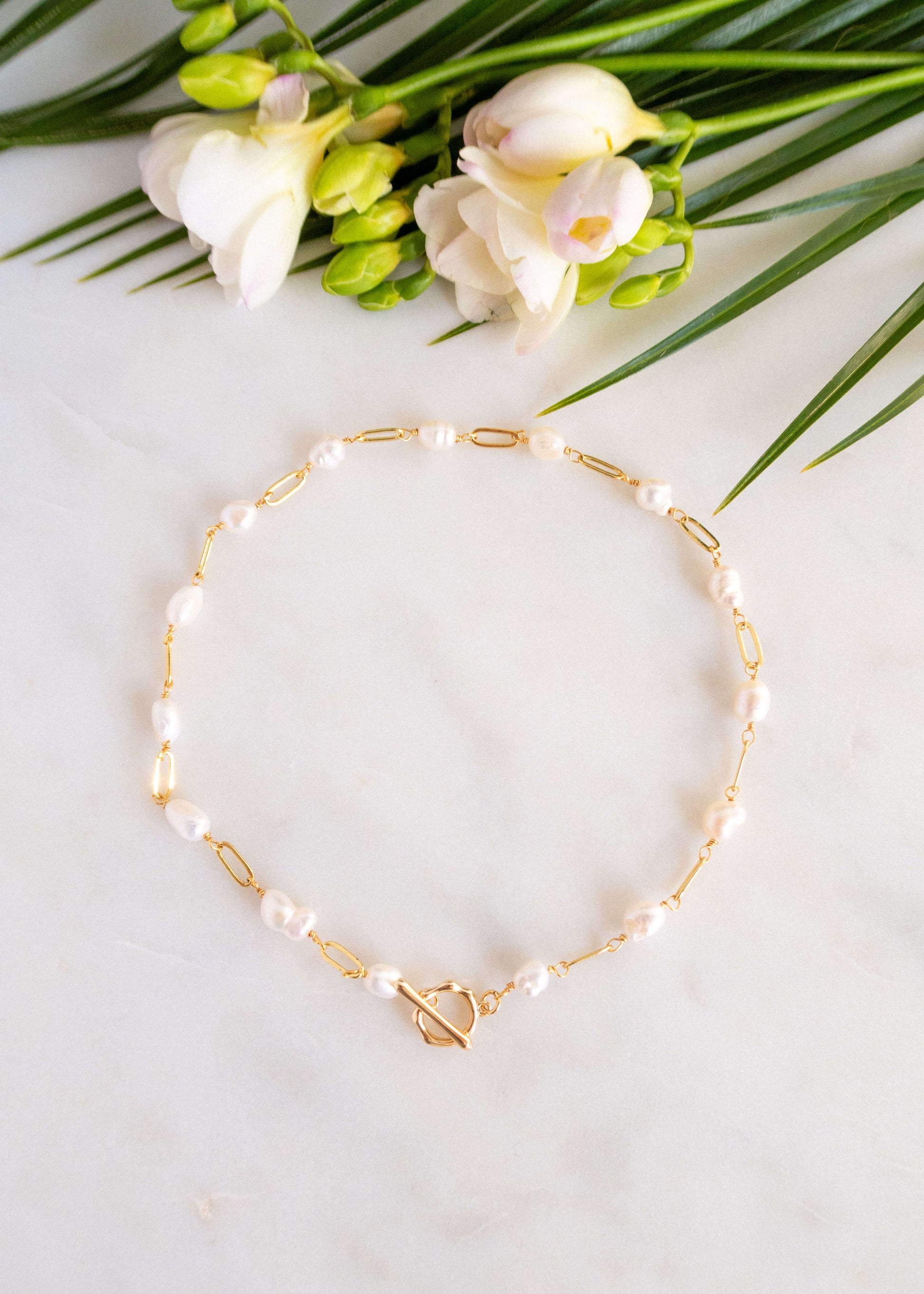 colier lant cu perle naturale love and stars jewels