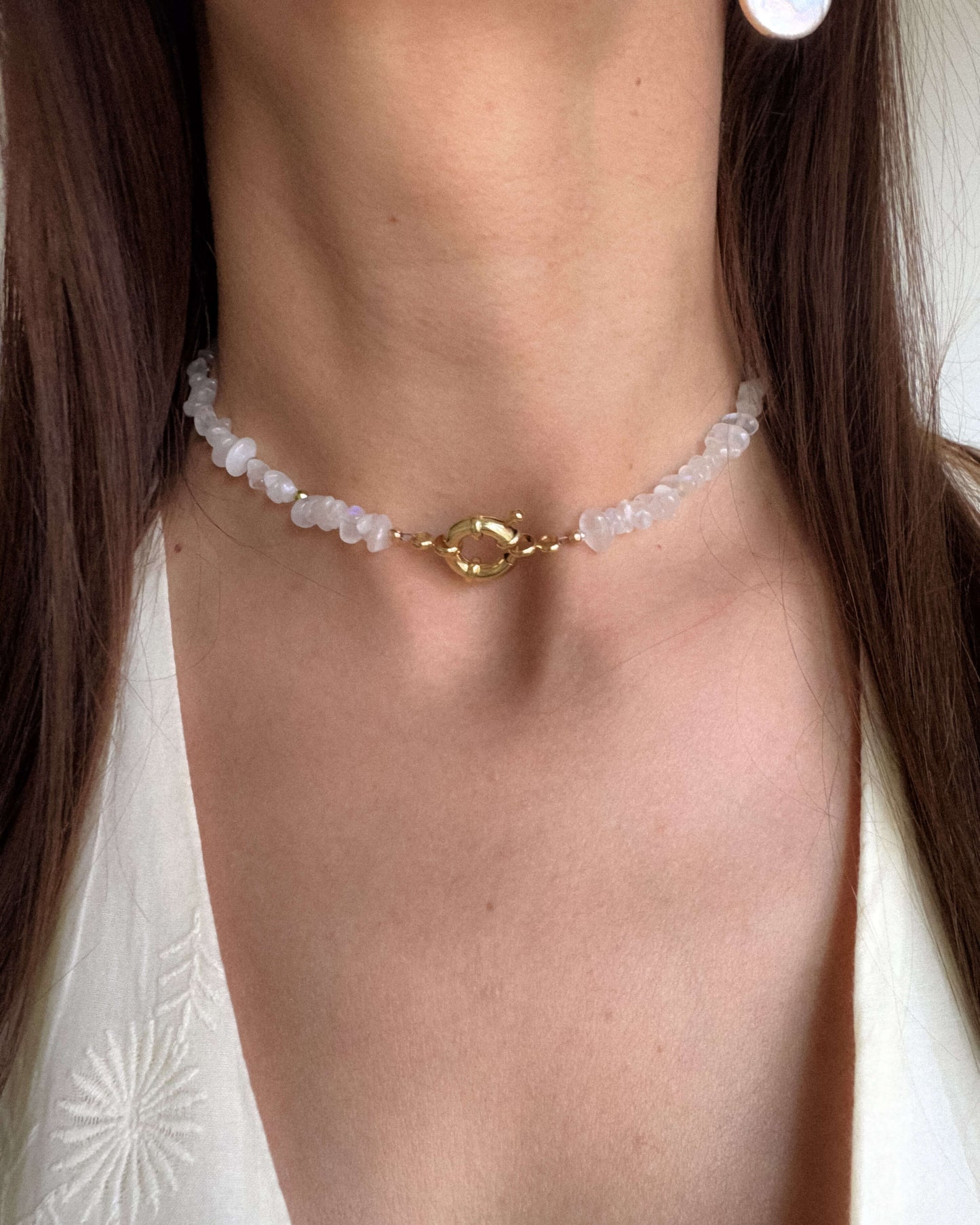 colier la baza gatului din piatra lunii love and stars jewels