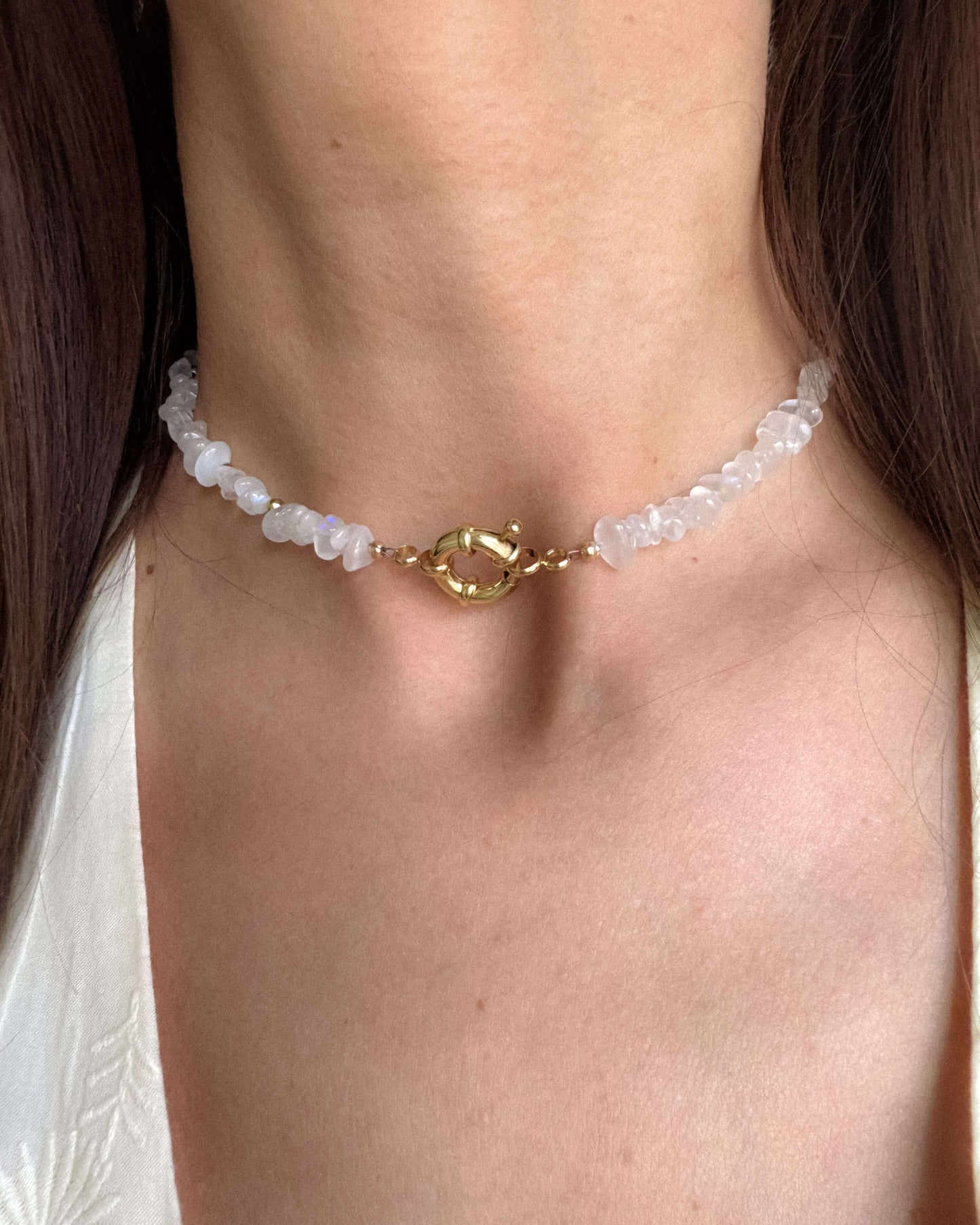 colier la baza gatului din piatra lunii love and stars jewels