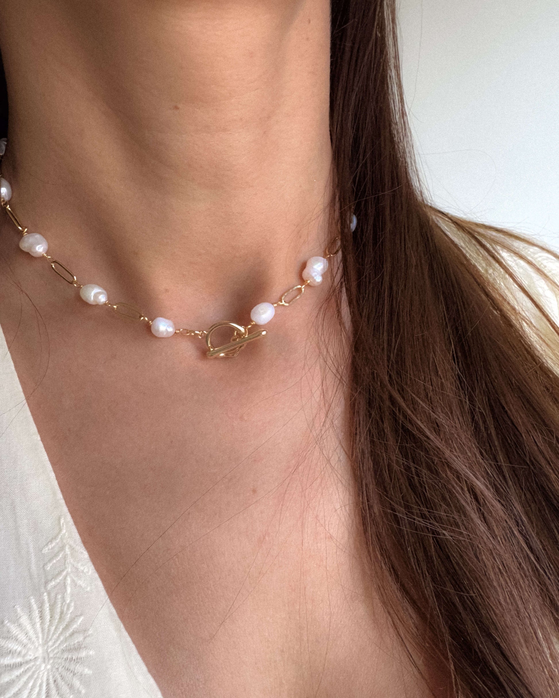 colier lant cu perle naturale love and stars jewels
