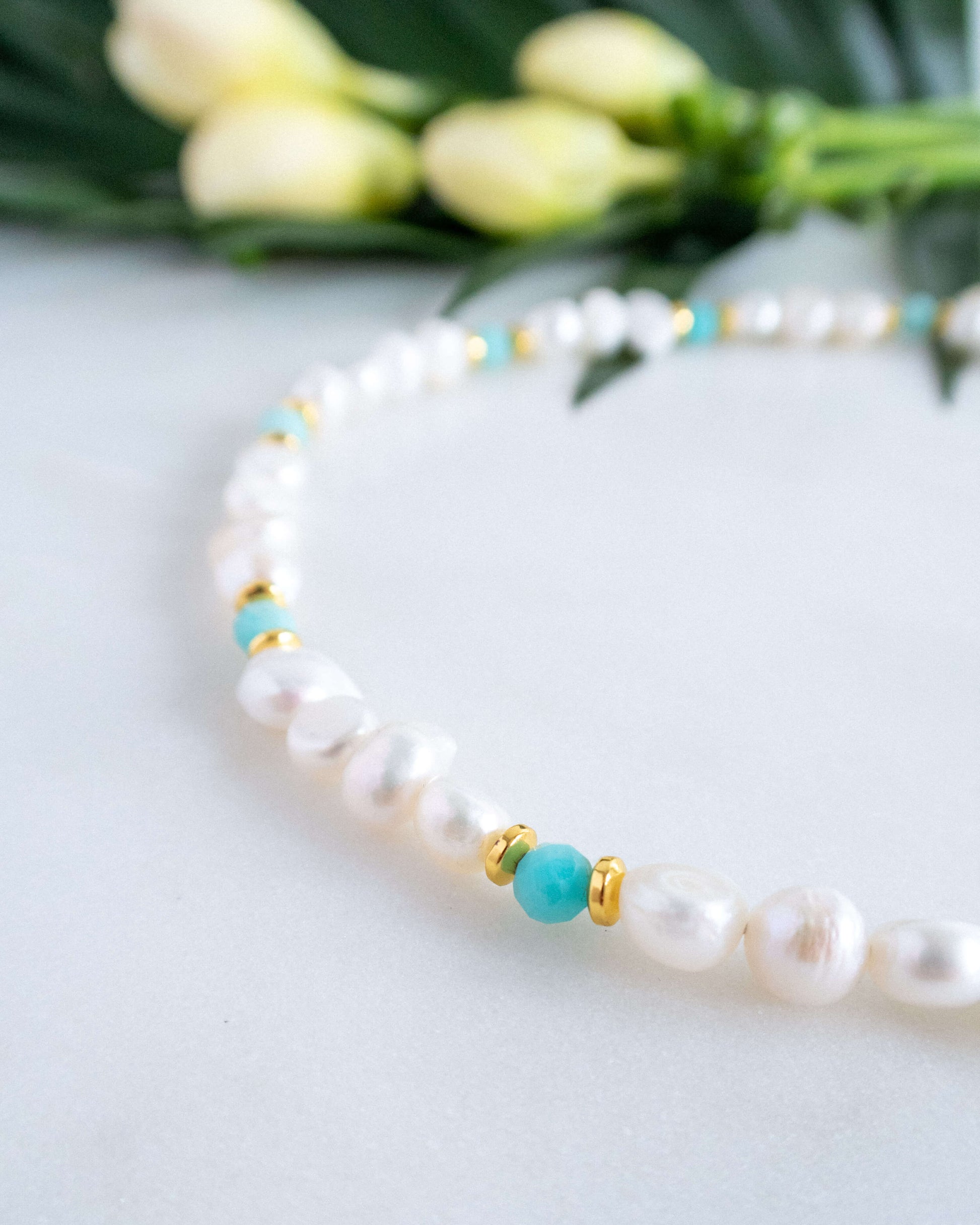 colier la baza gatului din perle naturale colier pentru vara love and stars jewels