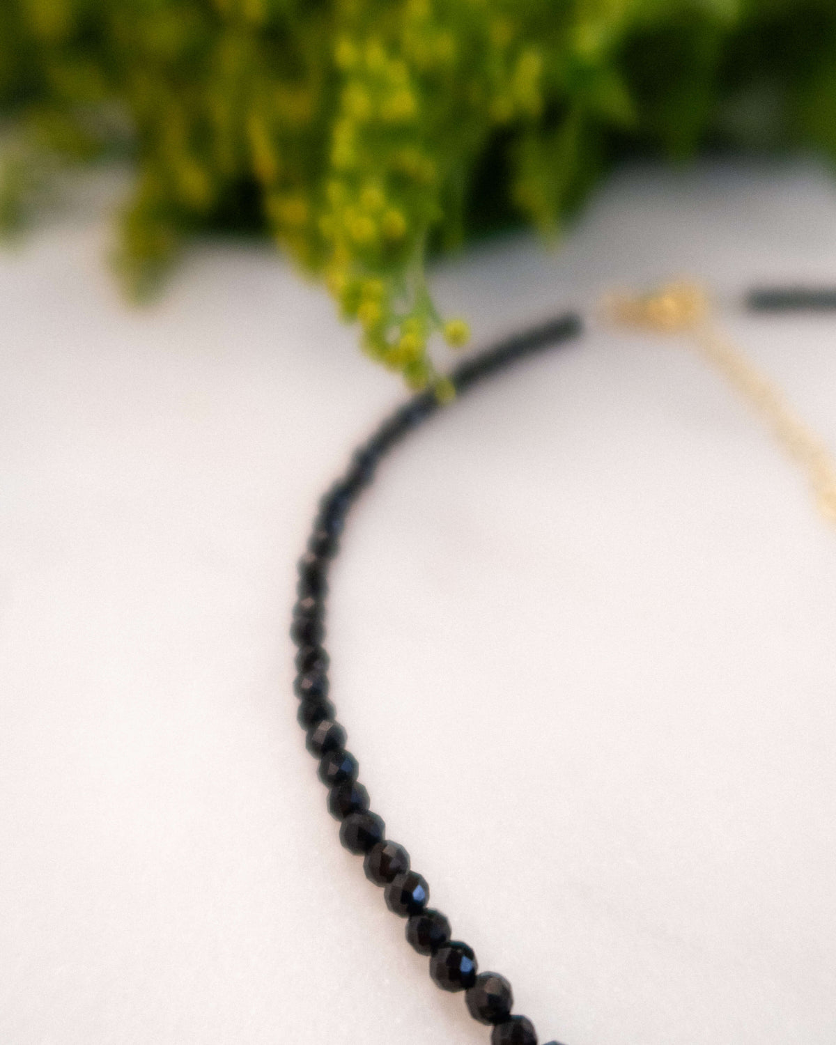 Colier onix negru stea alba din perla naturala Love and STars Jewels