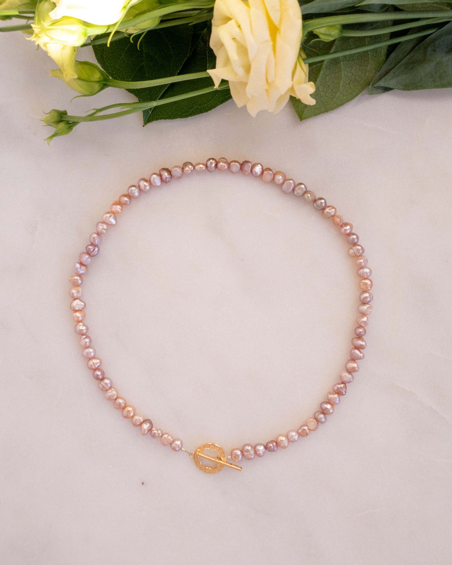 Colier perle naturale lila LILIA