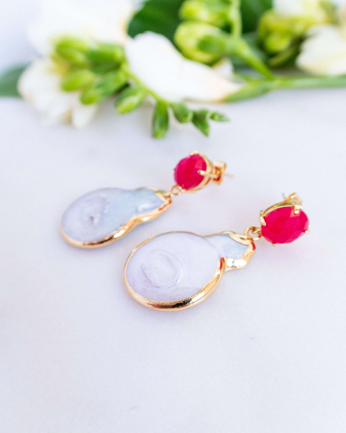 cercei perle naturale jad cadou pentru sotie love and stars jewels