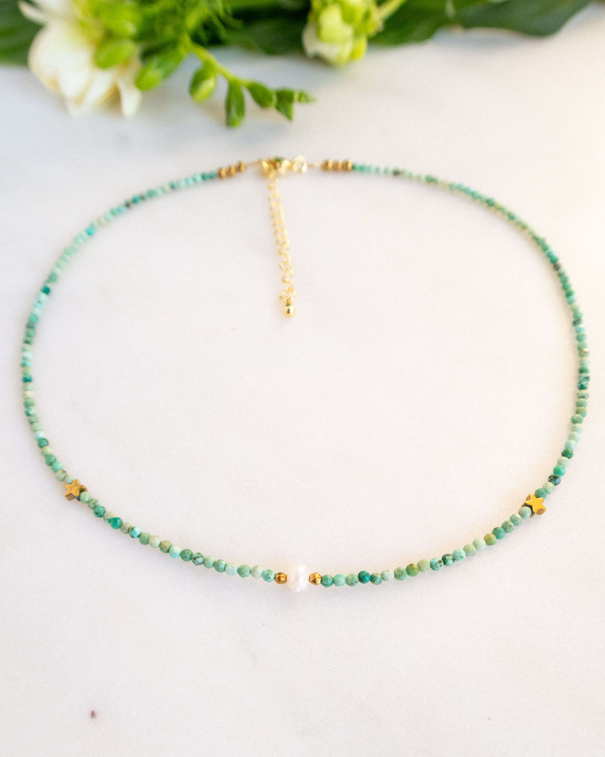 Colier turcoaz natural love and stars jewels