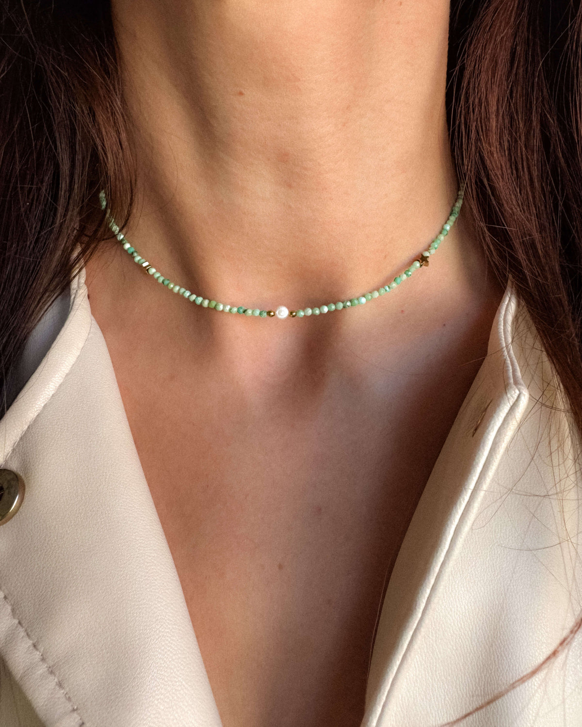 Colier turcoaz natural love and stars jewels