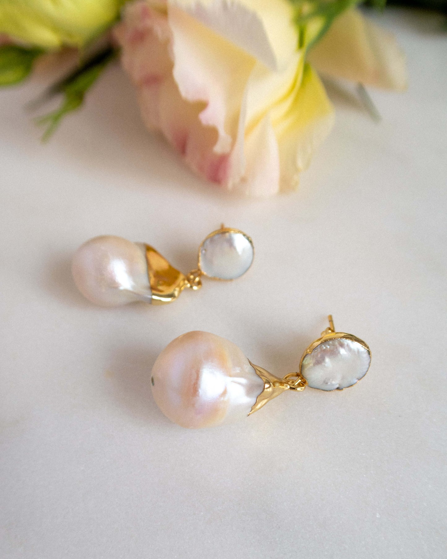 Cercei perle naturale baroc Love and Stars Jewels