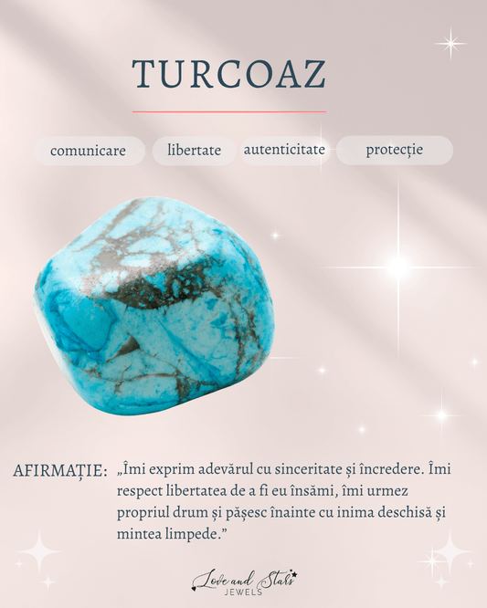 Proprietati spirituale turcoaz Love and Stars Jewels