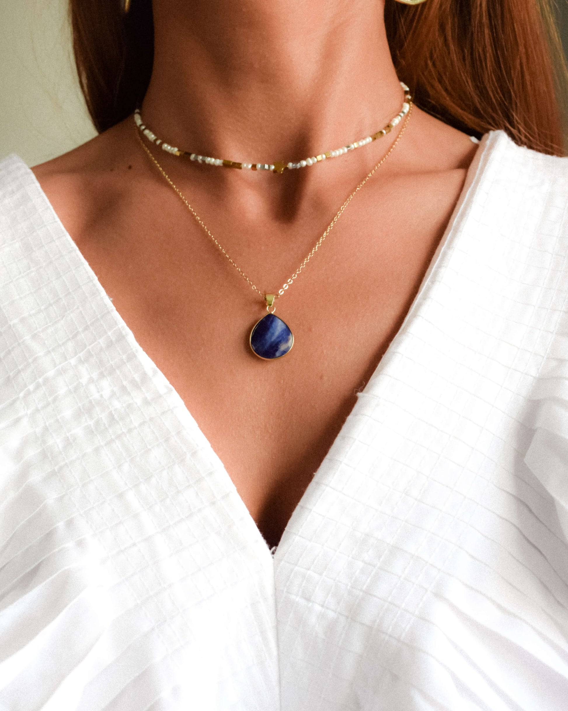 Pandant lapis lazuli bijuterii 2022 Love and Stars Jewels