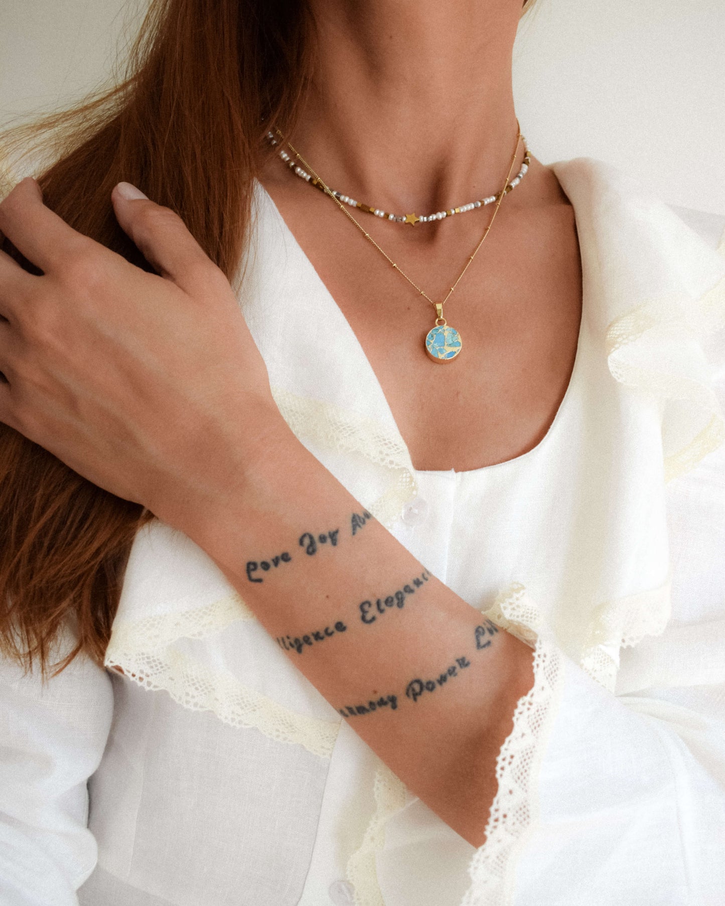 Pandant turcoaz bijuterii vara 2022 Love and Stars Jewels