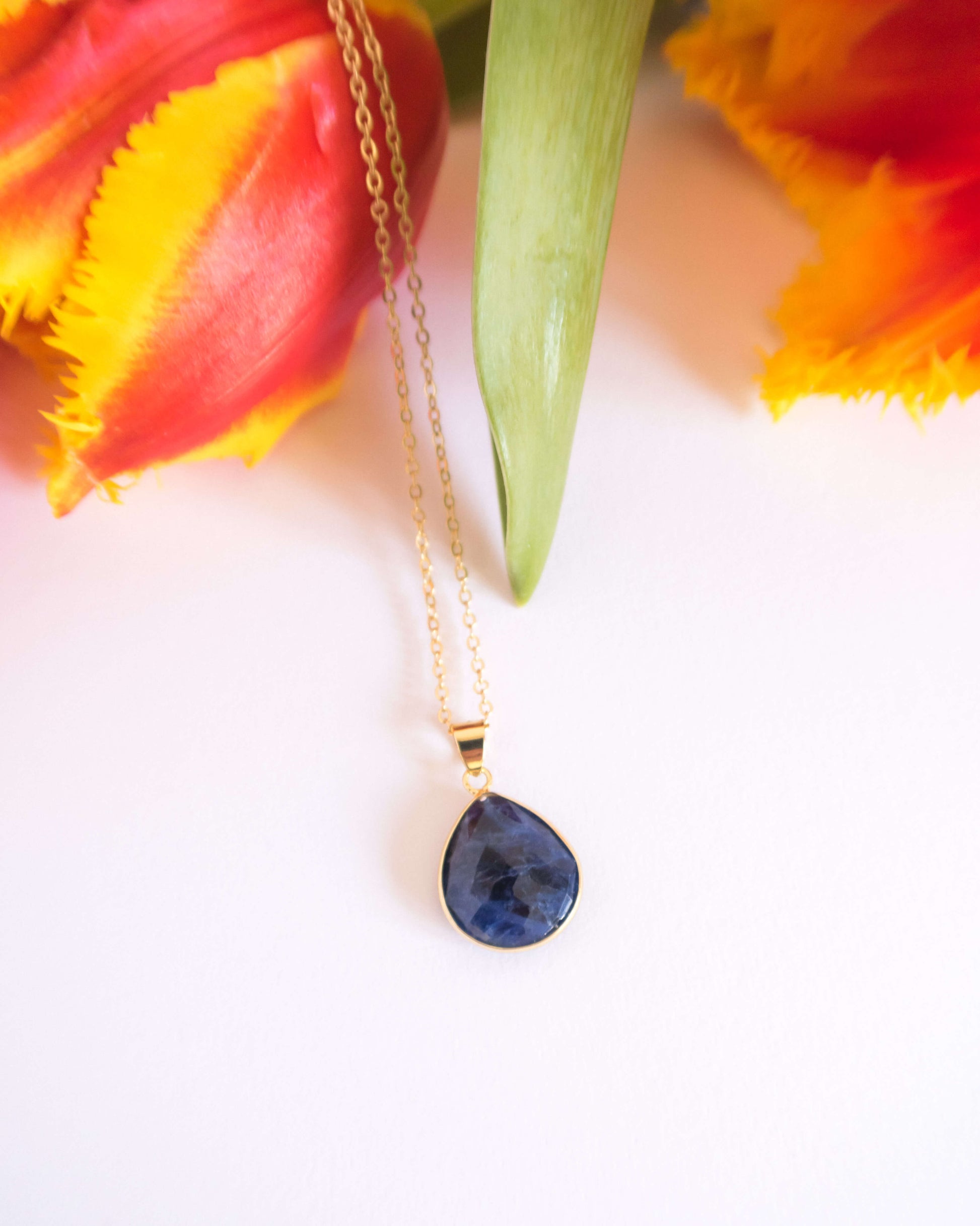 Colier pandant lapis lazuli Love and Stars Jewels