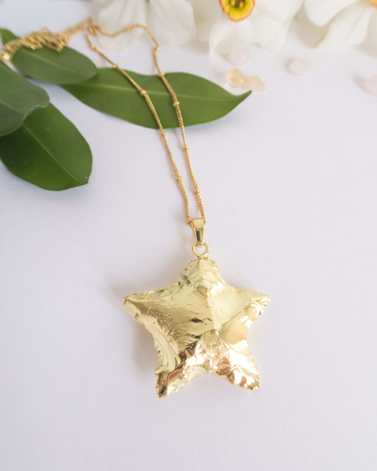 Pandant stea aurie Love and Stars Jewels