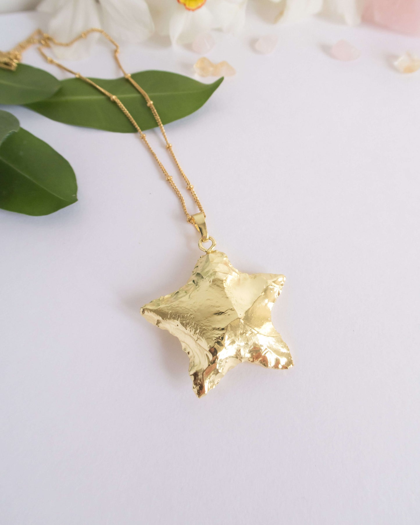 Pandant stea aurie Love and Stars Jewels