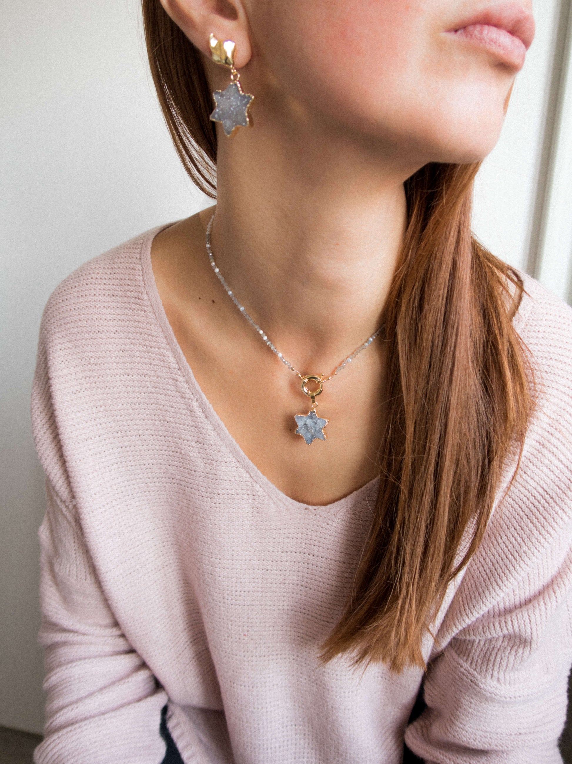 Set cadoul pentru mama steaua lui David Love and Stars Jewels