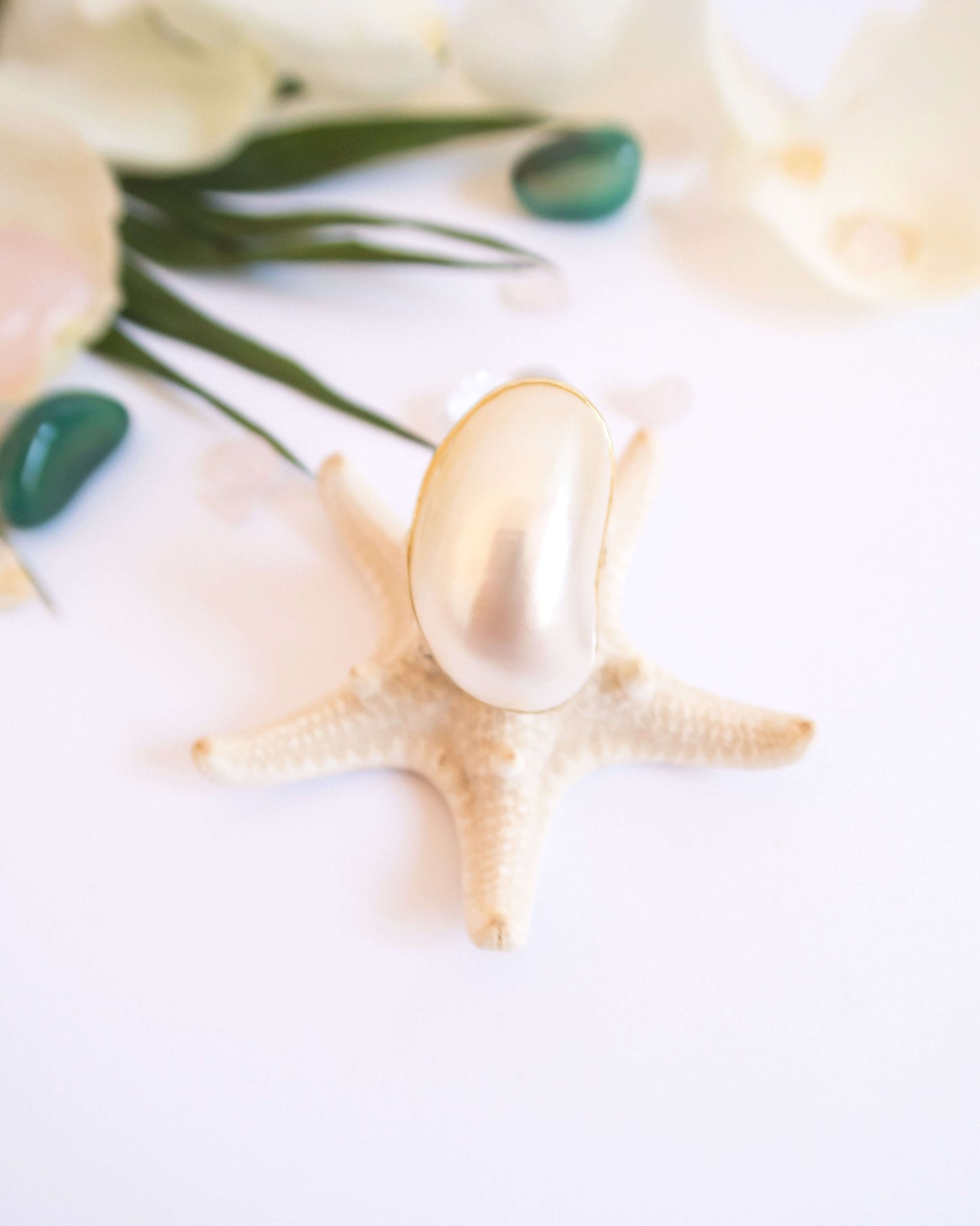 Inel statement inel superb sidef de scoica Love and Stars Jewels