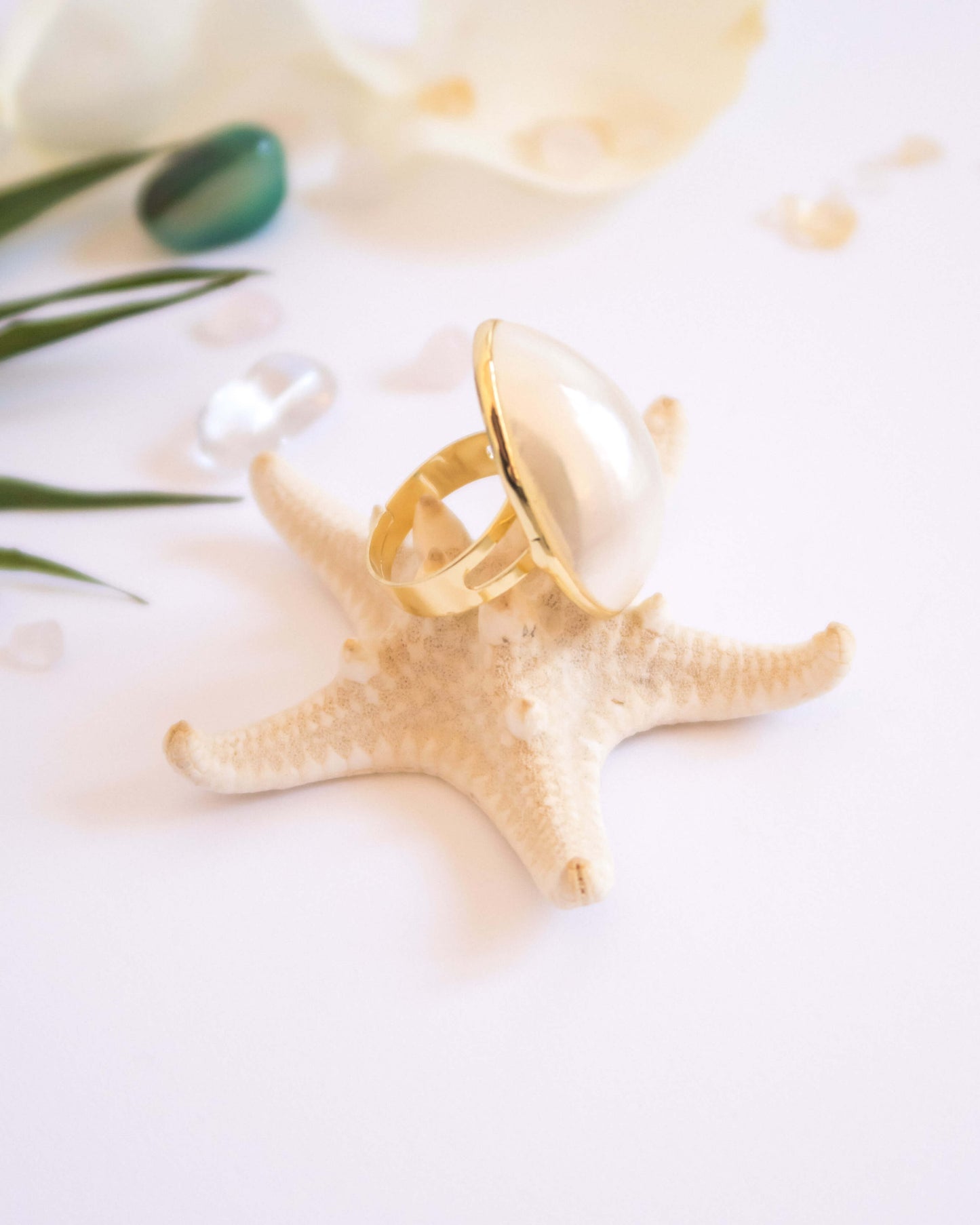 Inel statement inel superb sidef de scoica Love and Stars Jewels