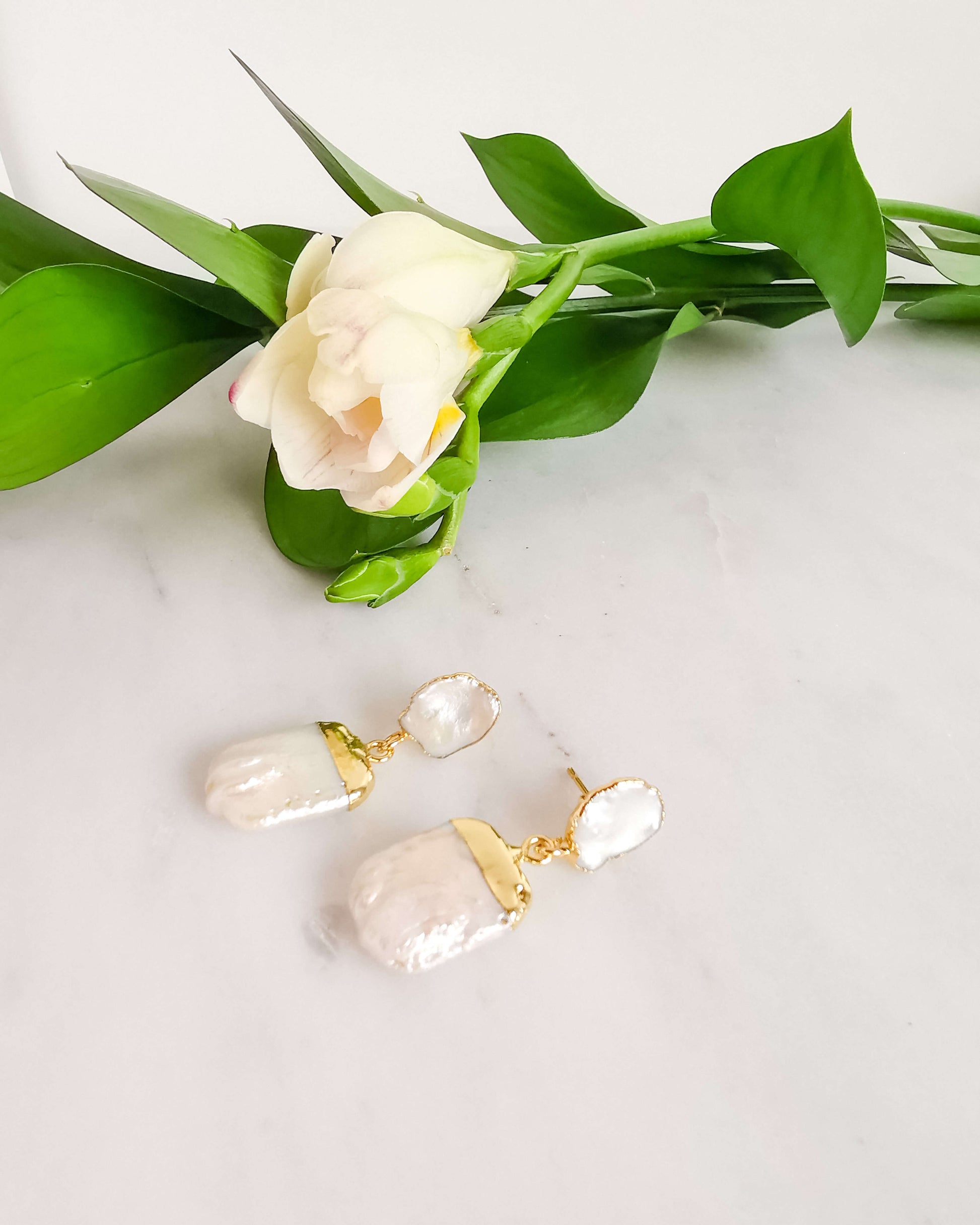 Cercei perle naturale cadou pentru mama 8 martie love and stars jewels