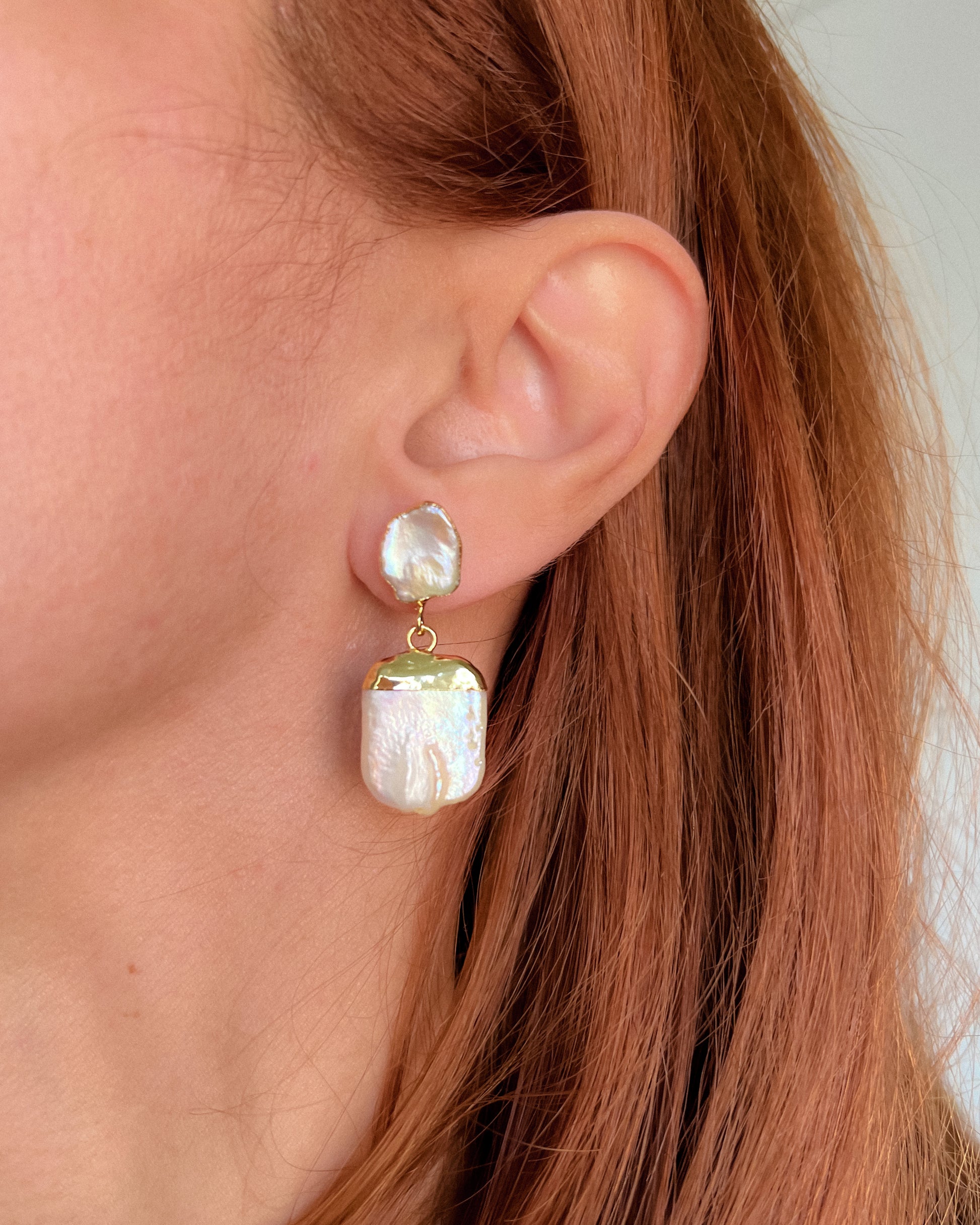 Cercei perle naturale cadou pentru mama 8 martie love and stars jewels