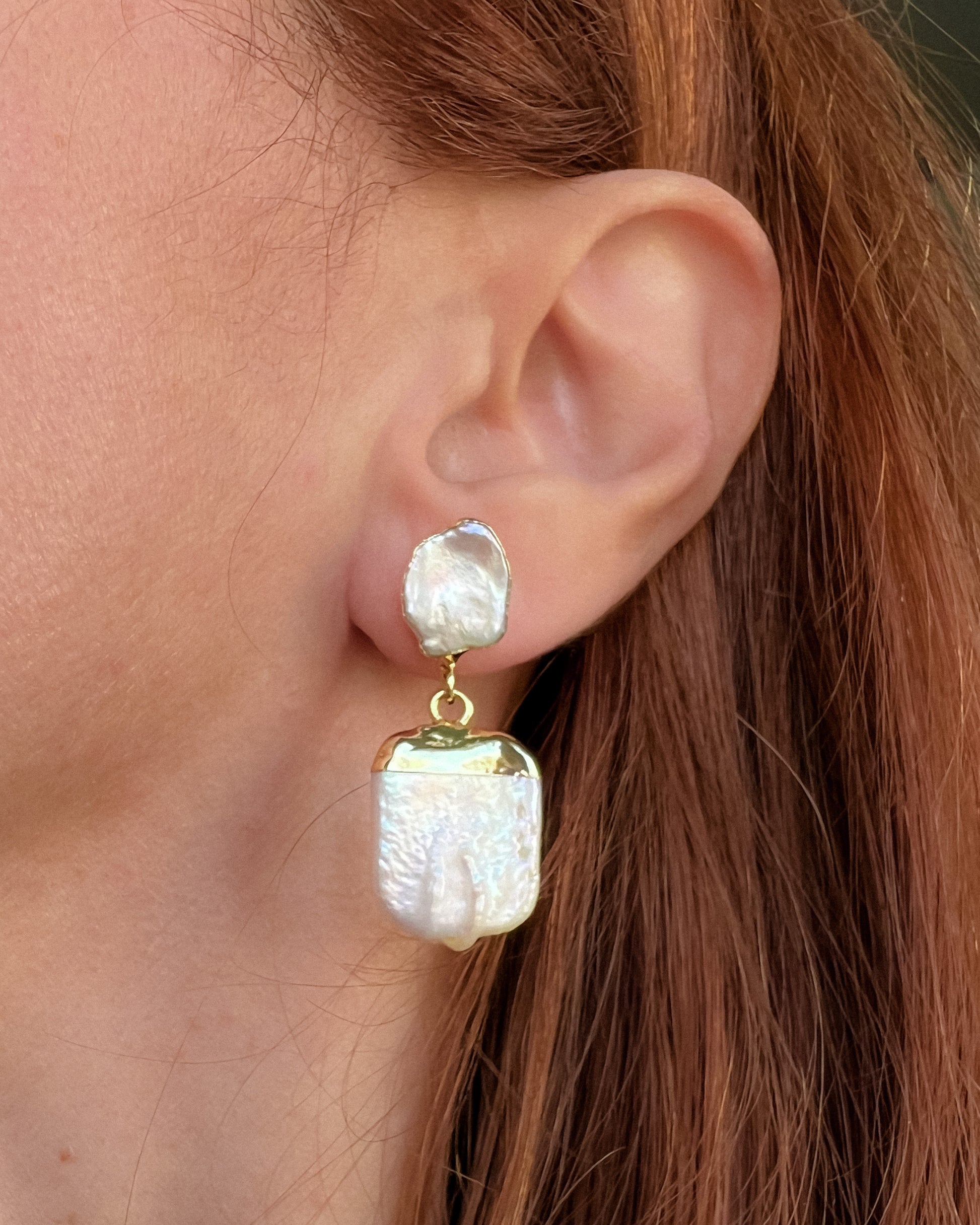 Cercei perle naturale cadou pentru mama 8 martie love and stars jewels