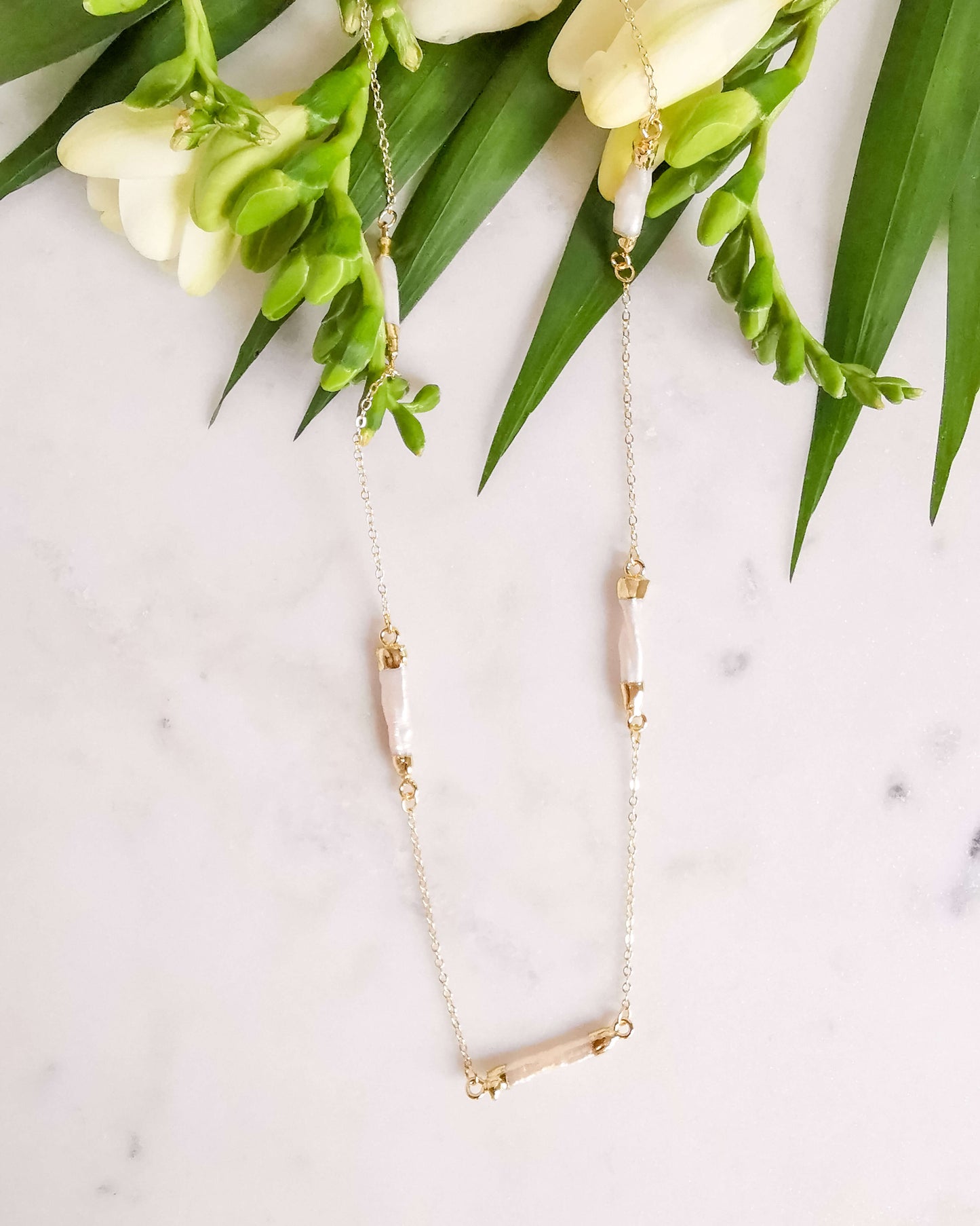 Colier lung perle naturale Love and Stars Jewels