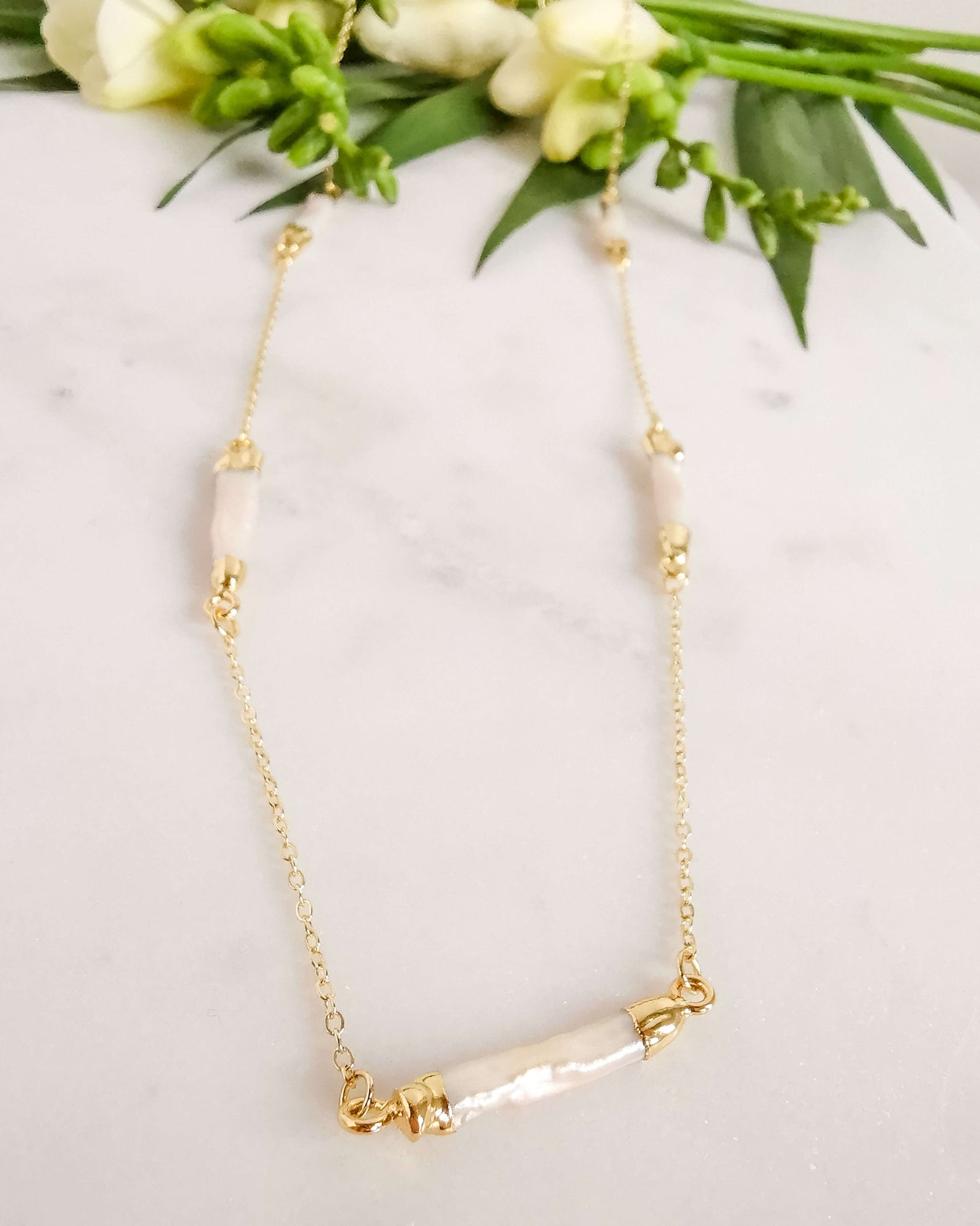 Colier lung perle naturale Love and Stars Jewels