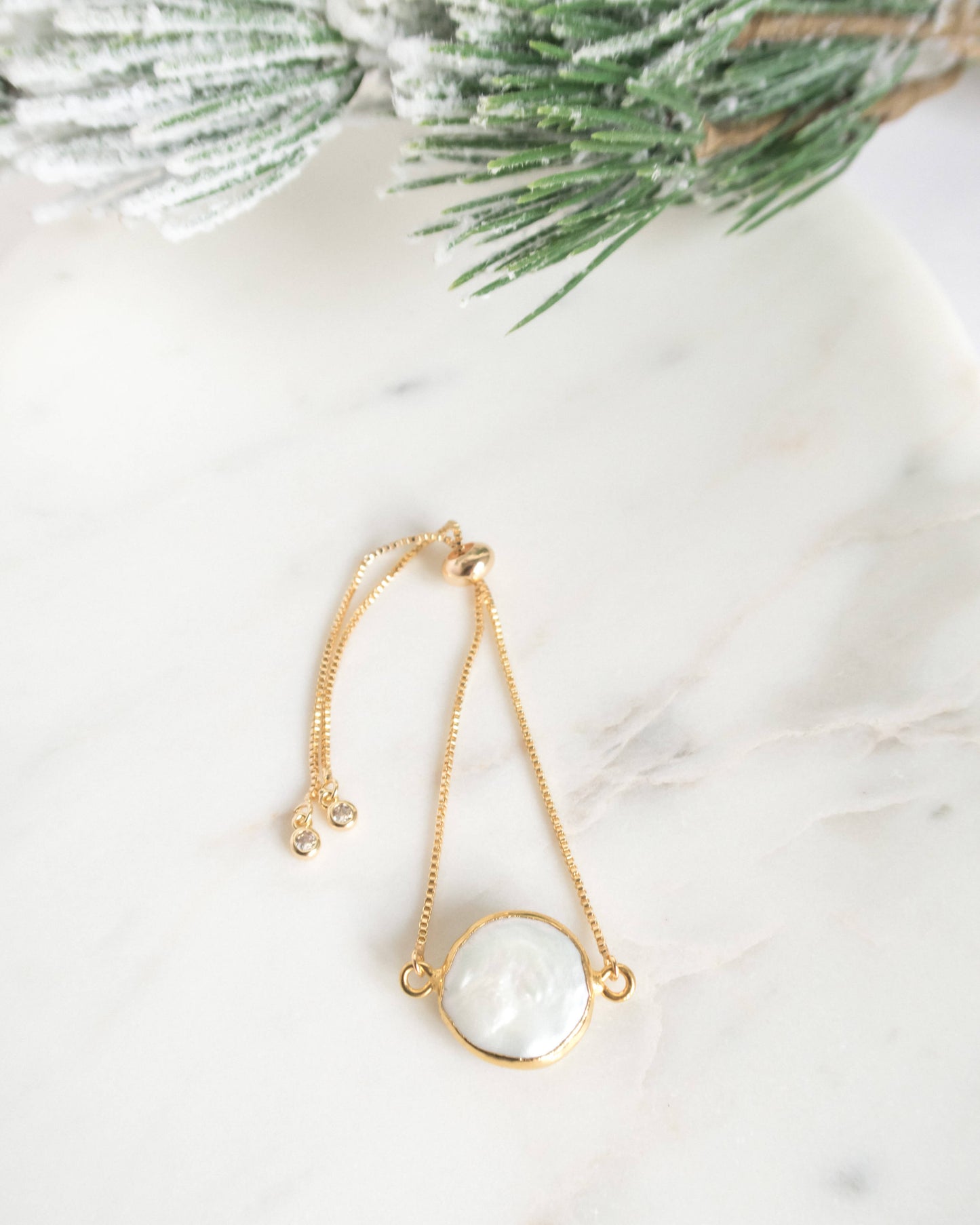 cadou de craciun bratara cu perla naturala Love and Stars Jewels