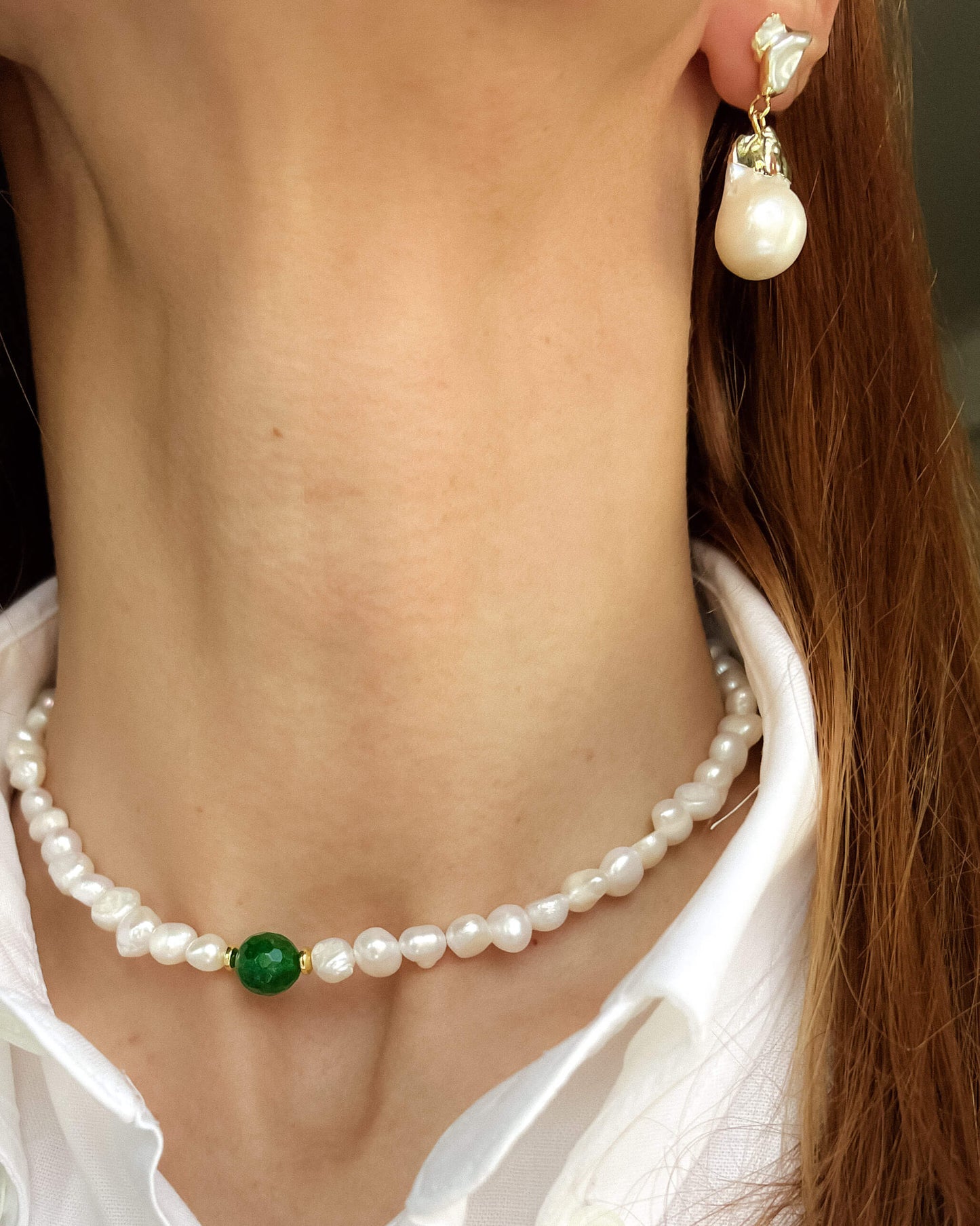 Cercei perle naturale baroc Love and Stars Jewels