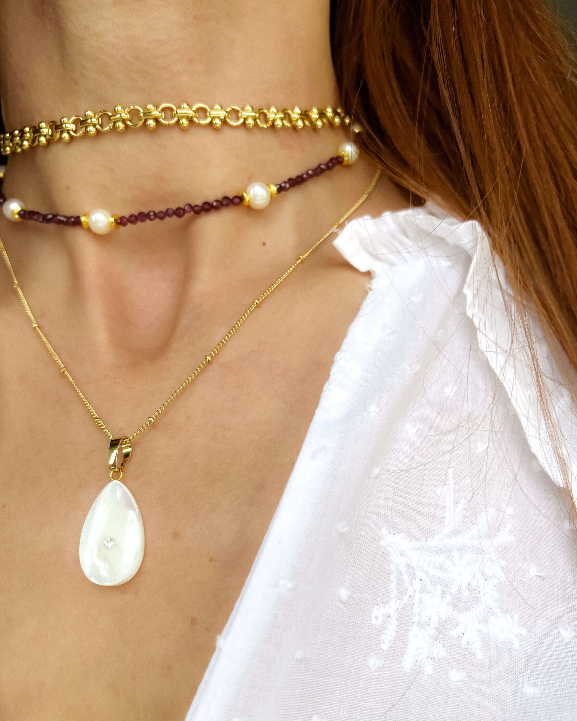 colier deosebit sidef de scoica love and stars jewels