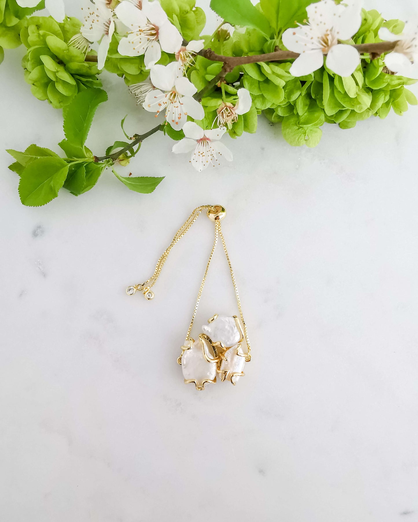 bratara perle naturale baroc love and stars jewels